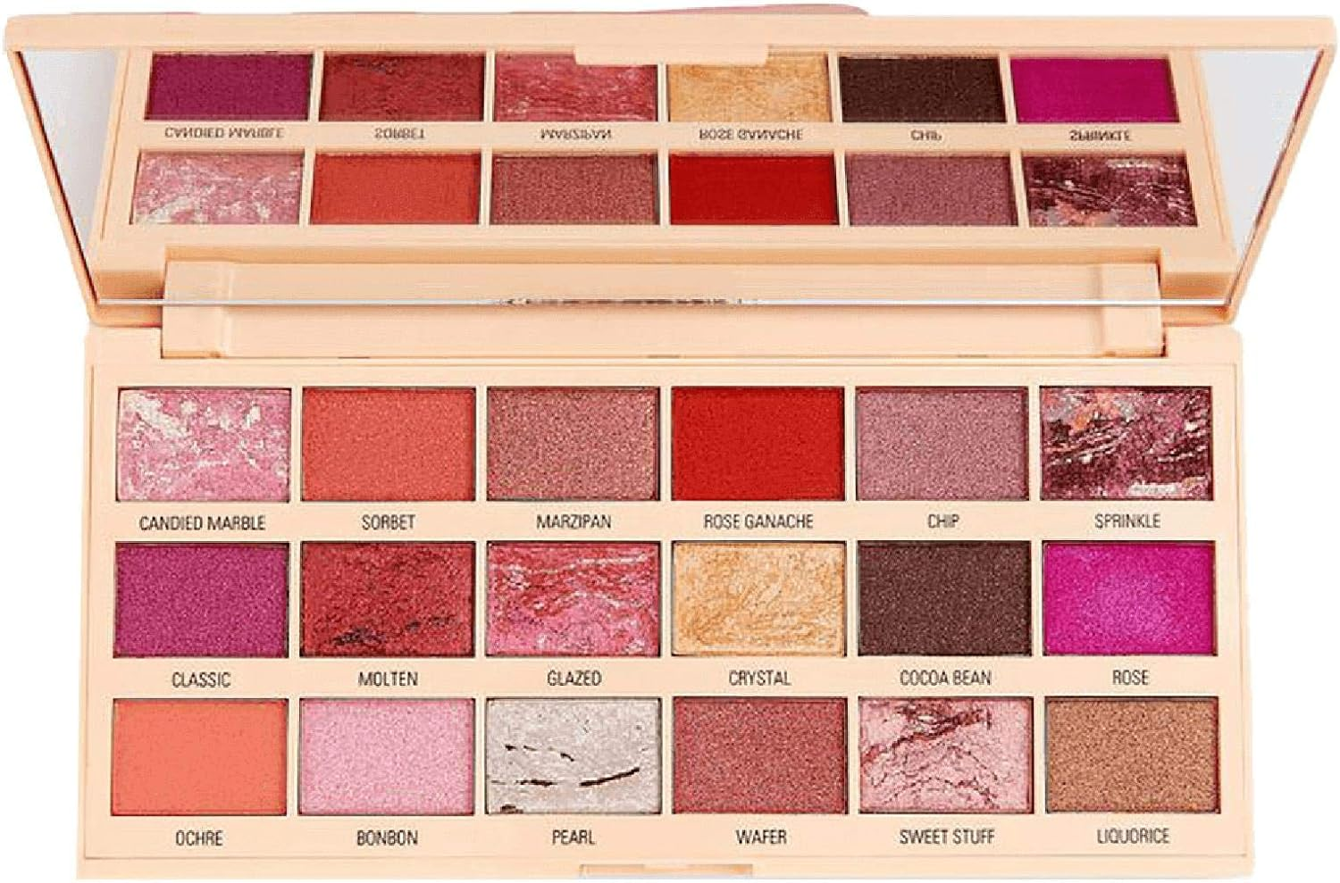 I Heart Revolution Marble Rose Gold Chocolate Palette - Chocolate Orange image number 3