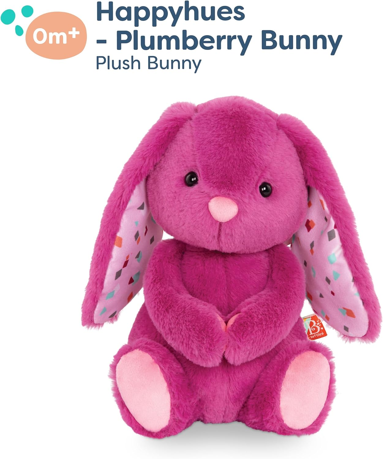 B. Toys &ndash; Plush Bunny Stuffed Animal, 12-Inch Soft Baby Toy with Floppy Ears &ndash; Safe Washable Rabbit Cuddle Companion for Babies & Toddlers, Safe Materials for 0+ Months&ndash; Pink image number 6