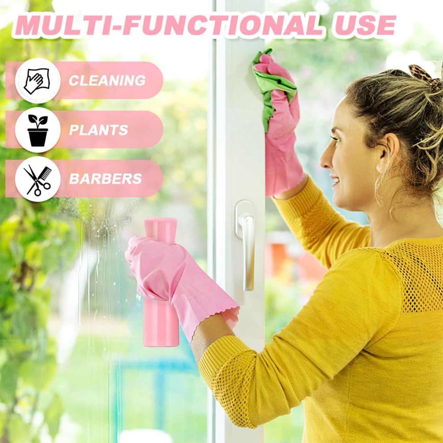 Fine Continuous Spray Bottle, 1Pc Hair Spray Misting Bottle,Hair Water Spray Bottle,Continuous Mister Water Spray Bottle,200Ml image number 1