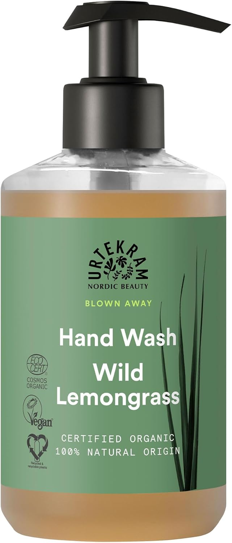 Urtekram Blown Away Wild Lemongrass Organic Hand Wash, 300 Ml image number 1