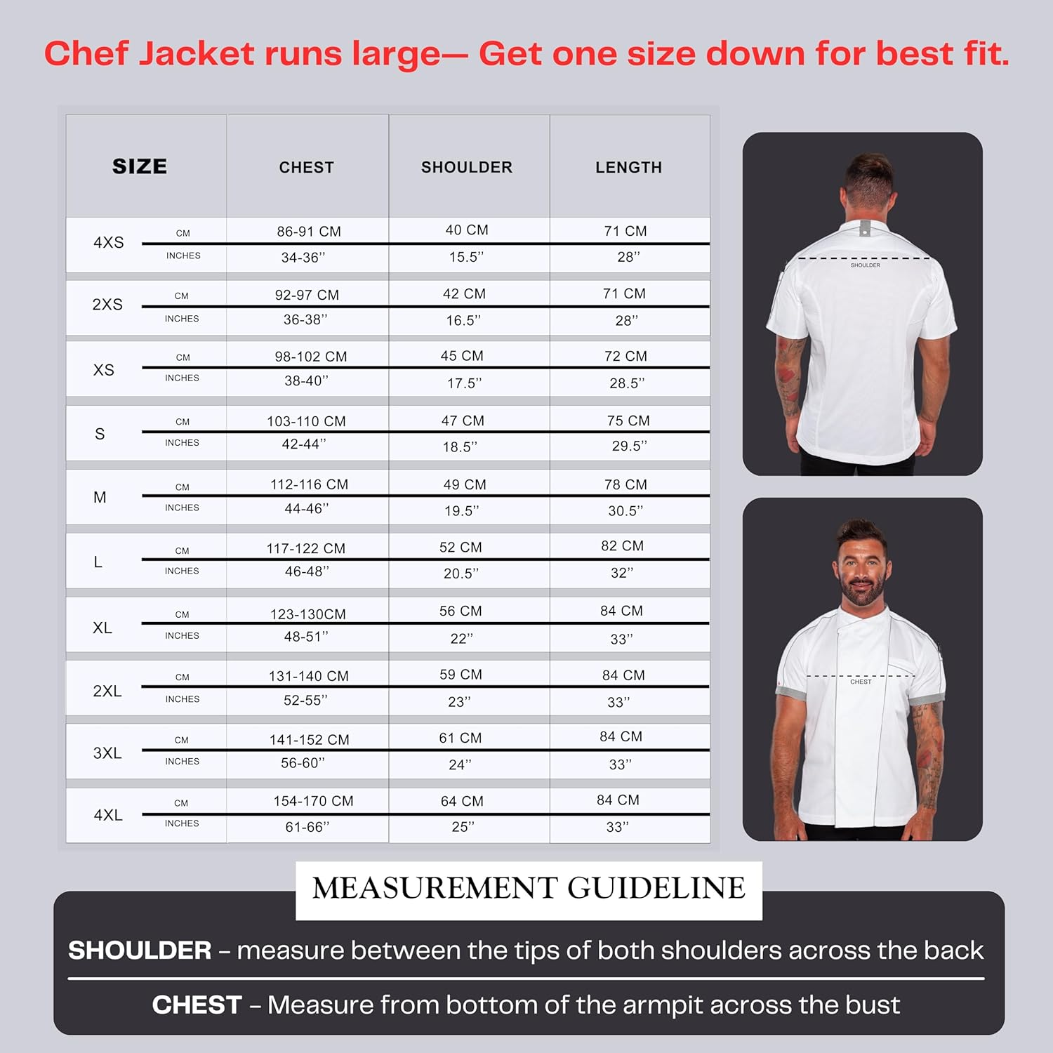 Ace Chef Apparels Stylish Gazi Chef Jacket with Coolvent, White with Black Trim, Large image number 2