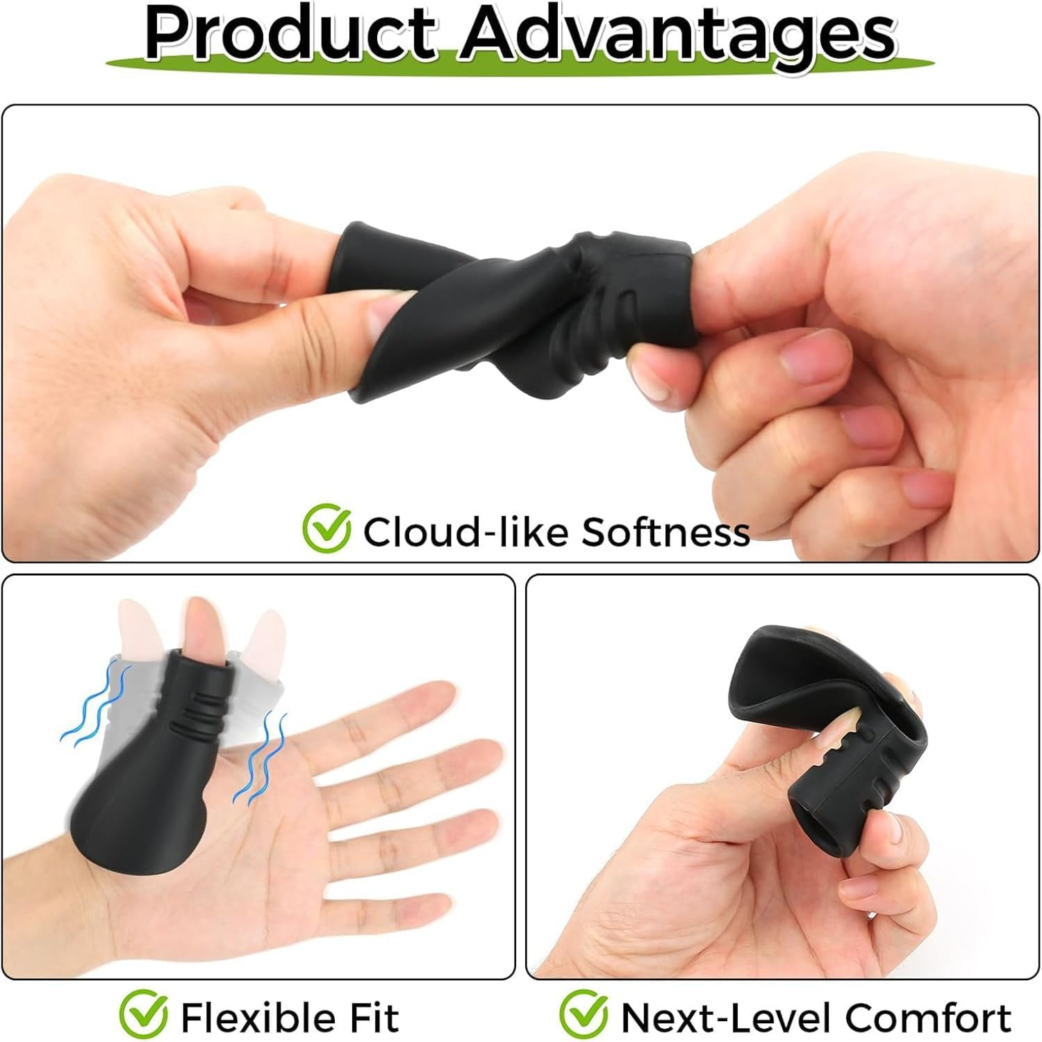 Thumb Guard for Baseball & Softball, Silicone Protective Shield Softball Pro Hitter Catcher Gear Thumb Protector Batting for Hand Injury Prevention(Large) image number 5