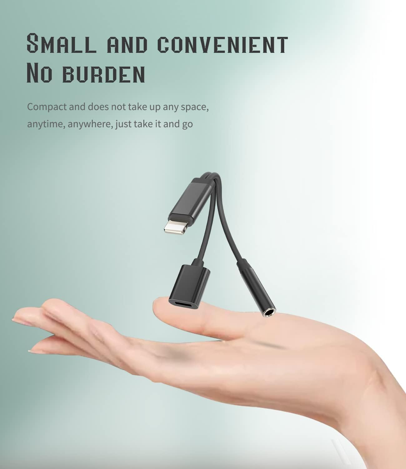 Iphone AUX Adapter for Headphone Jack Dongle(2In1)Apple MFI Certified Lightning to 3.5Mm Splitter Cable Charger Cord Audio Adaptador Para Earbud Music Charging Converter for 14 13 12 11 Pro Max 7 8 X image number 3