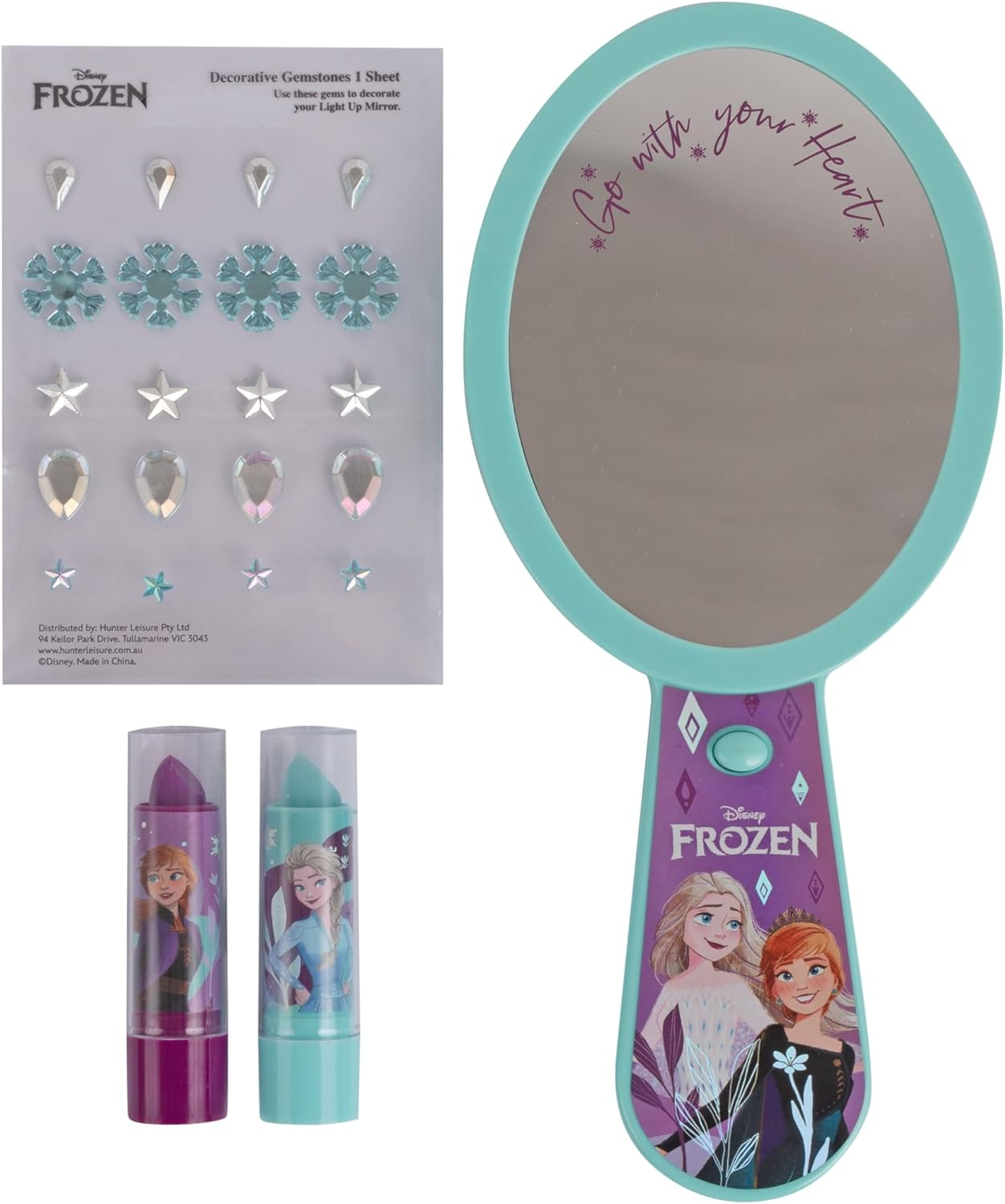 Frozen Light up Mirror with Lip Balm and Sheet Gemstones image number 1