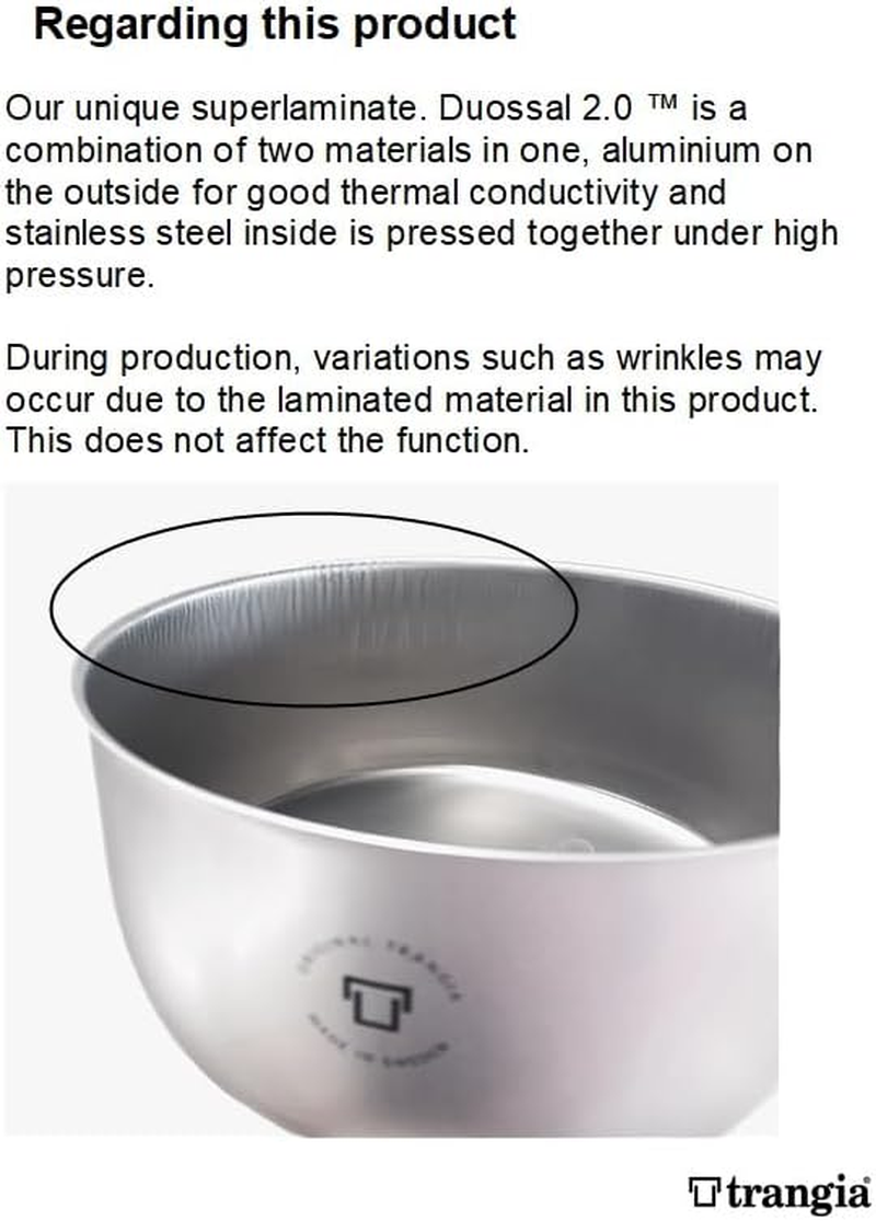 Trangia 25-1 UL/D Ultralight Pot Set with Spirit Storm Cooker Large Duossal image number 4