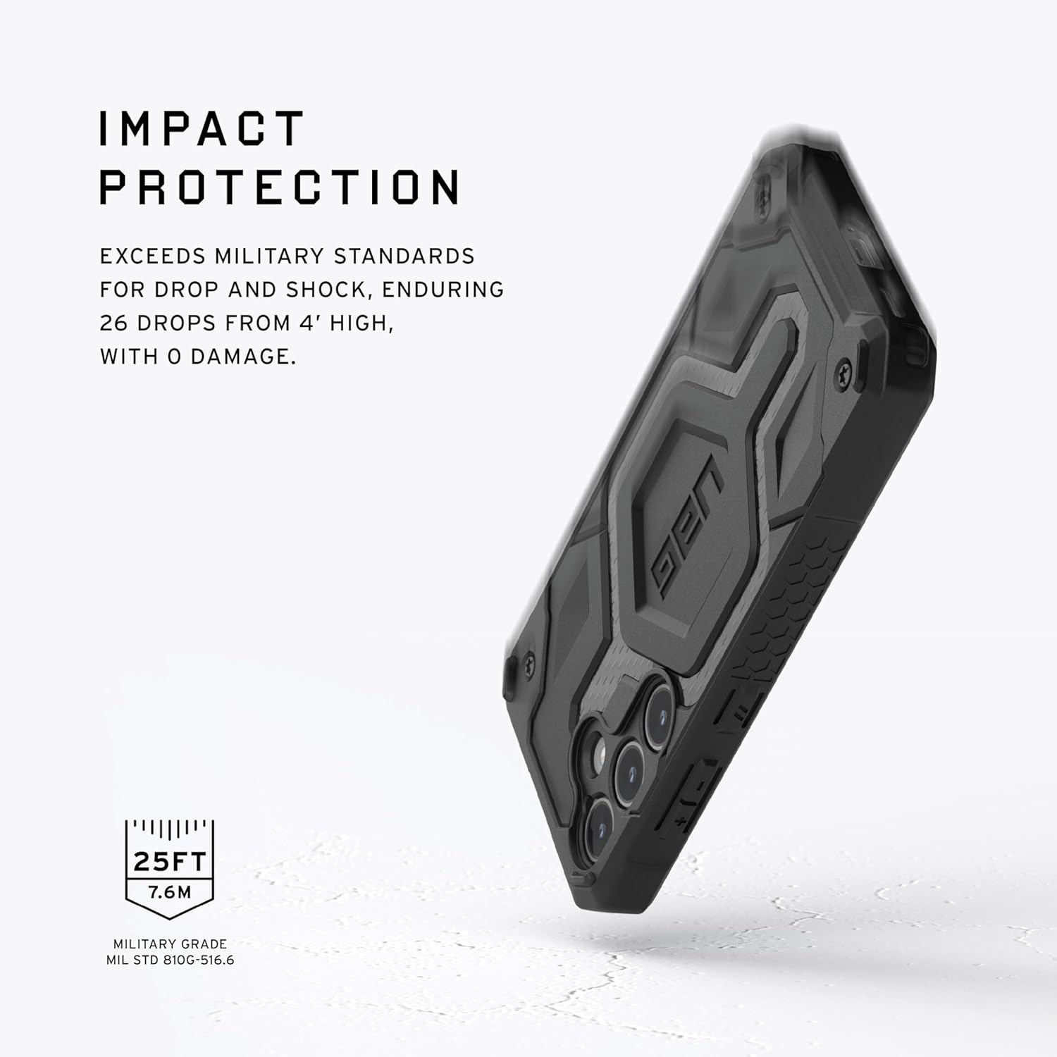 UAG Monarch Pro - Samsung Galaxy S24 - Carbon Fiber - Black image number 7