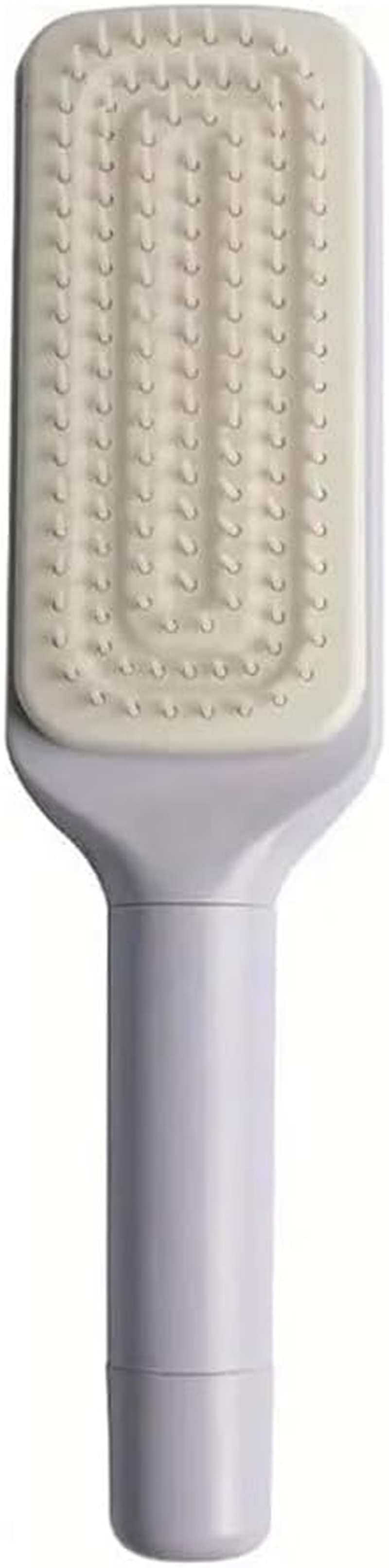 LEDON Rotating Lift Hair Comb - One-Button Cleaning Women Telescopic Massage Comb with Air Cushion, Anti-Static & Tangle-Free Design for Smooth Detangling & Styling (Purple)