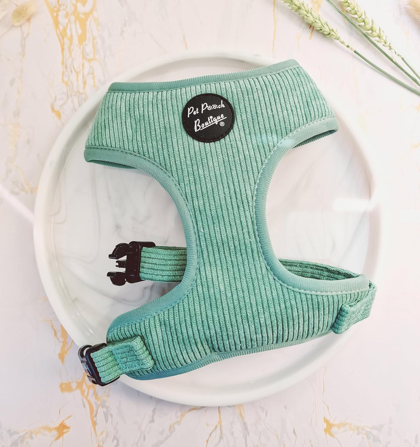 Sage Green Cord Dog Harness S image number 2