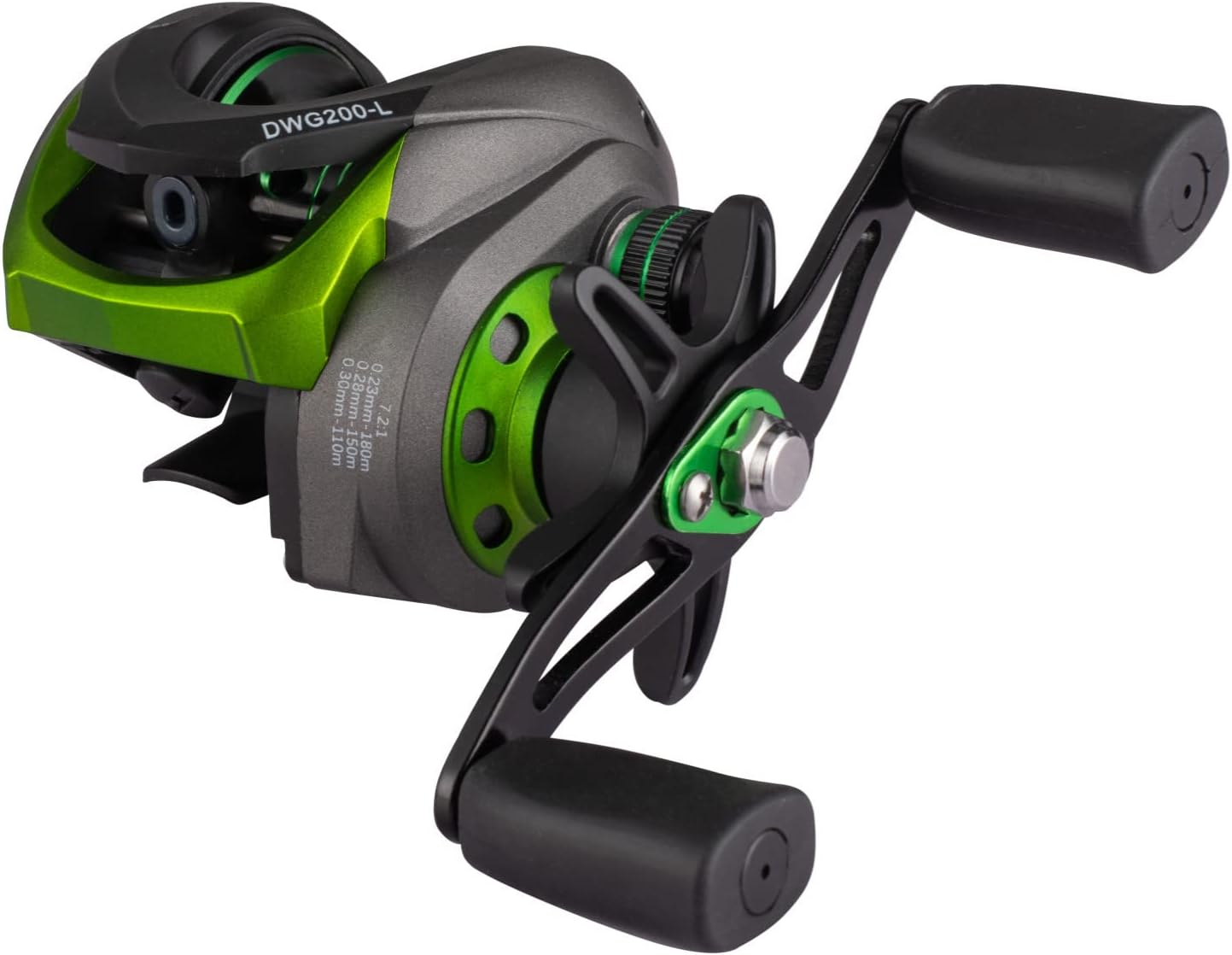 Diwa Baitcasting Reel - New Streamline and Kinetic Design Baitcaster Fishing Reel - 7.4 OZ Double Shielded 10+1 BB - 8 Magnet Braking System - 7.2:1 Gear Ratio Freshwater Saltwater Fishing Reels image number 1