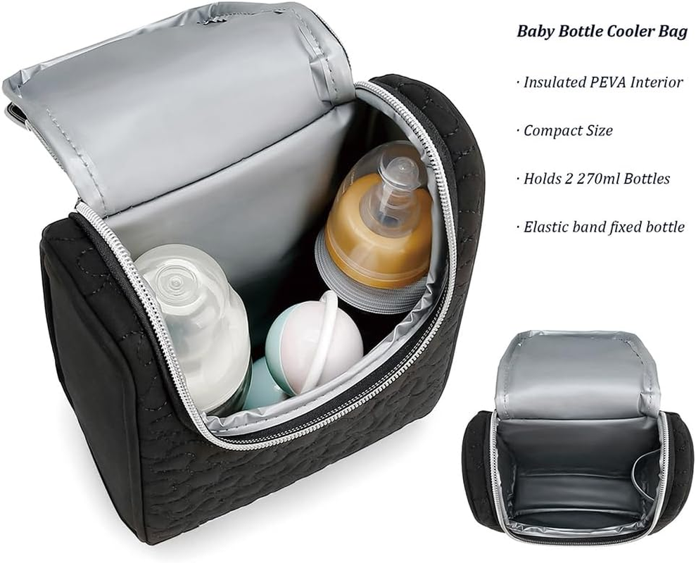 Breastmilk Cooler Bag with Ice Pack &ndash; Insulated Baby Bottle Bag &ndash; Leak-Proof Double Layer Bottle Tot &ndash; Portable Milk Storage Bag for Nursing Moms, Daycare, Travel image number 2