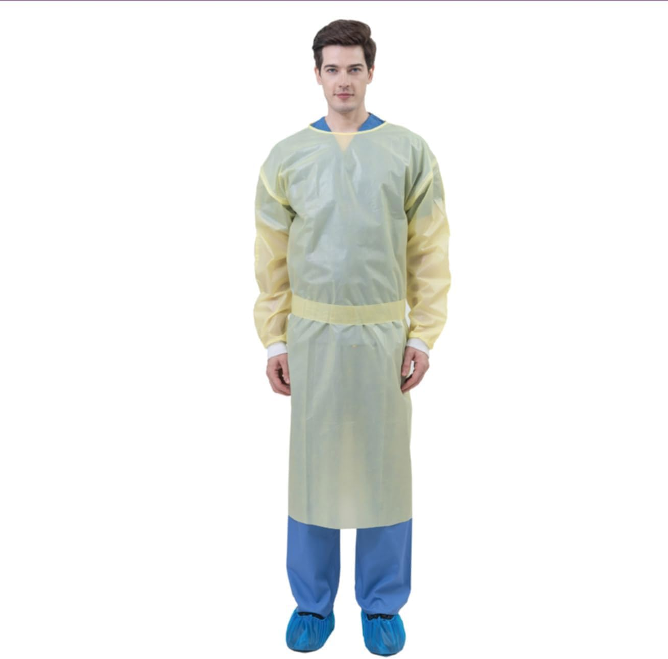 MEDSTOCK AAMI Level 4 Isolation Gown - Ppsb-Coated, Breathable Protection for Surgery, Waterproof, Suitable for Infection Control and Phlebotomy, Disposable, Universal Size, Non-Sterile, 10 Count image number 4