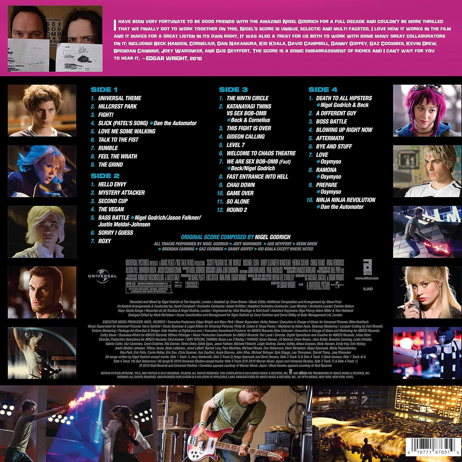 Scott Pilgrim Vs. the World (Seven Evil Exes Edition) (4 Picture Discs)