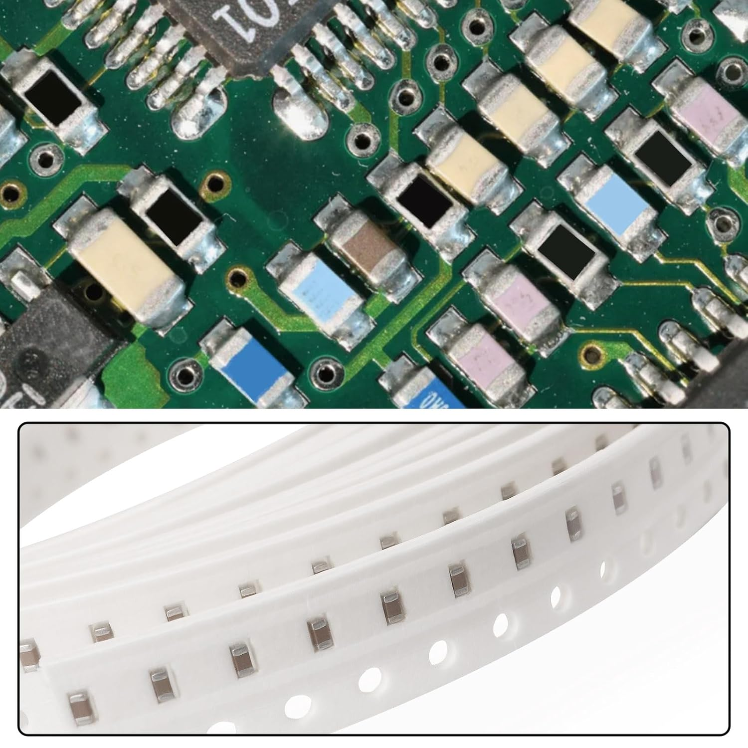OTOTEC 500Pcs SMD Ceramic Capacitor Fuses 0603 Package 1608 Patch 100NF 50V 10% Suitable for Various Electronic Applications DIY Electronic Projects image number 5