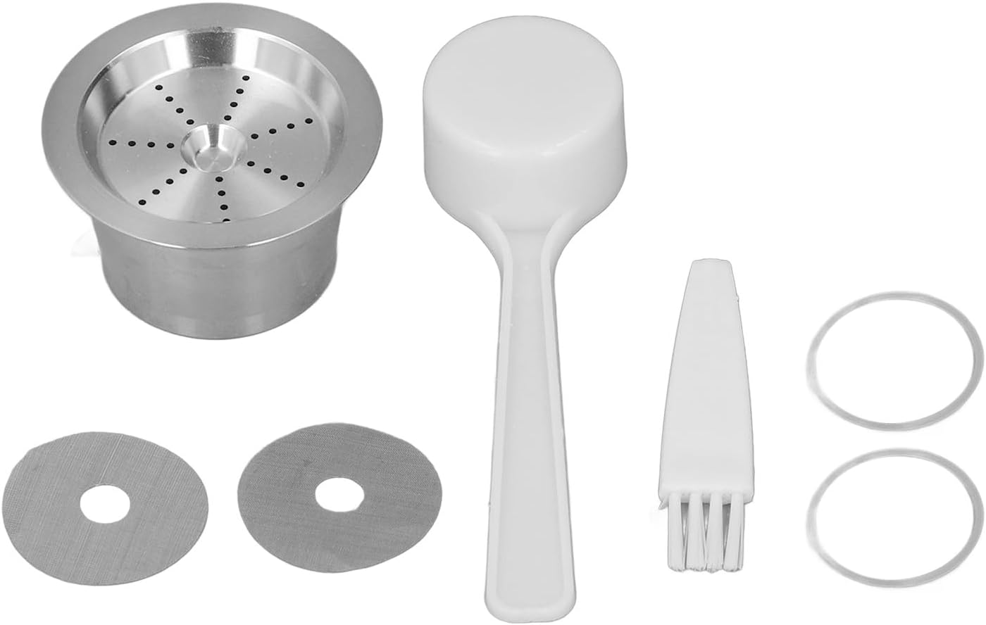 Stainless Steel Coffee Pods for CAFFITALY, Reusable Coffee Capsule Double Filtration Refillable Coffee Capsules, Series Coffee Machines