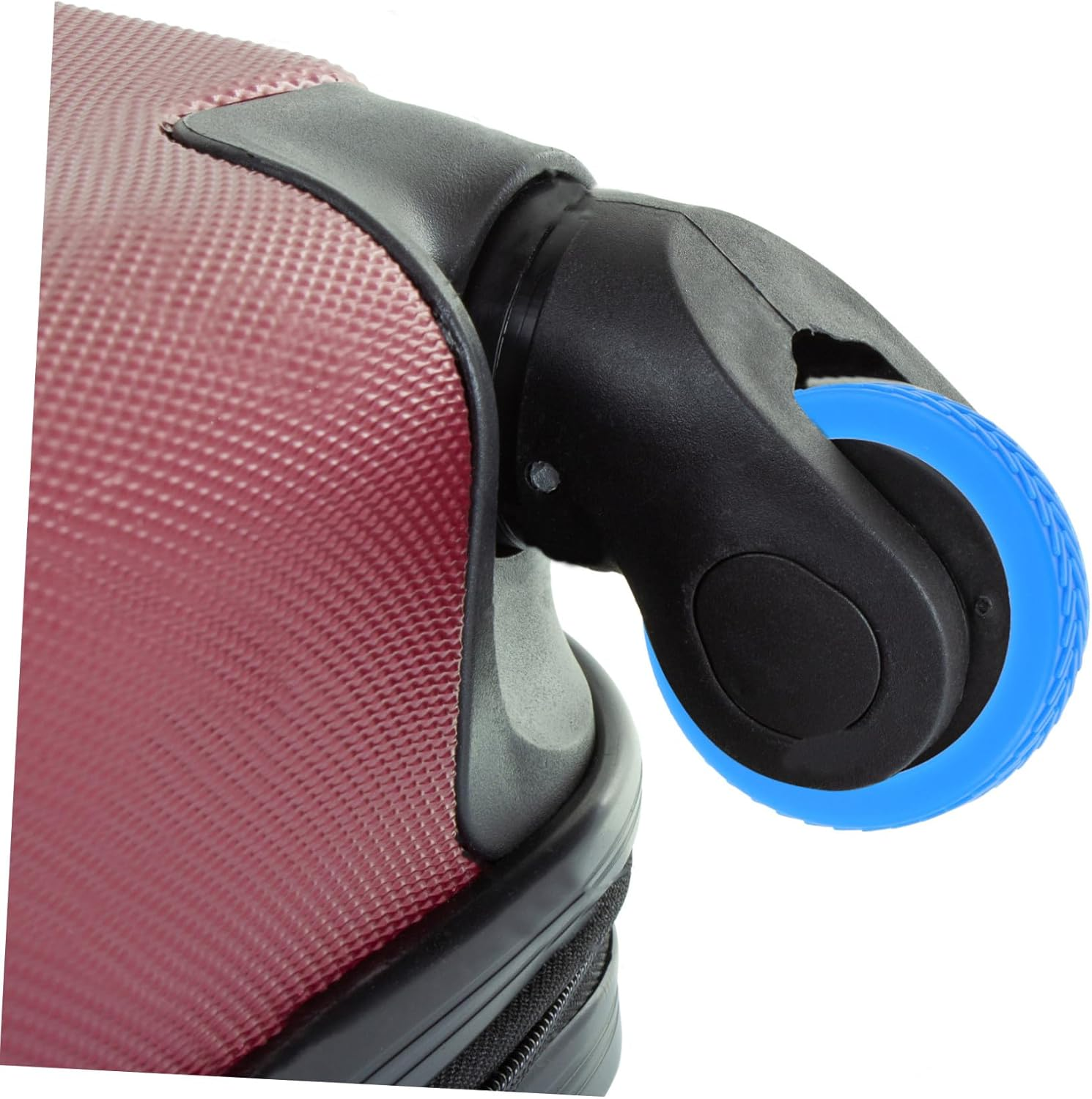 TEMPNAP 8Pcs Silicone Suitcase Wheel Covers Noise-Reducing Luggage Wheel Protectors Floor Protectors for Travel Luggage Caster Blue