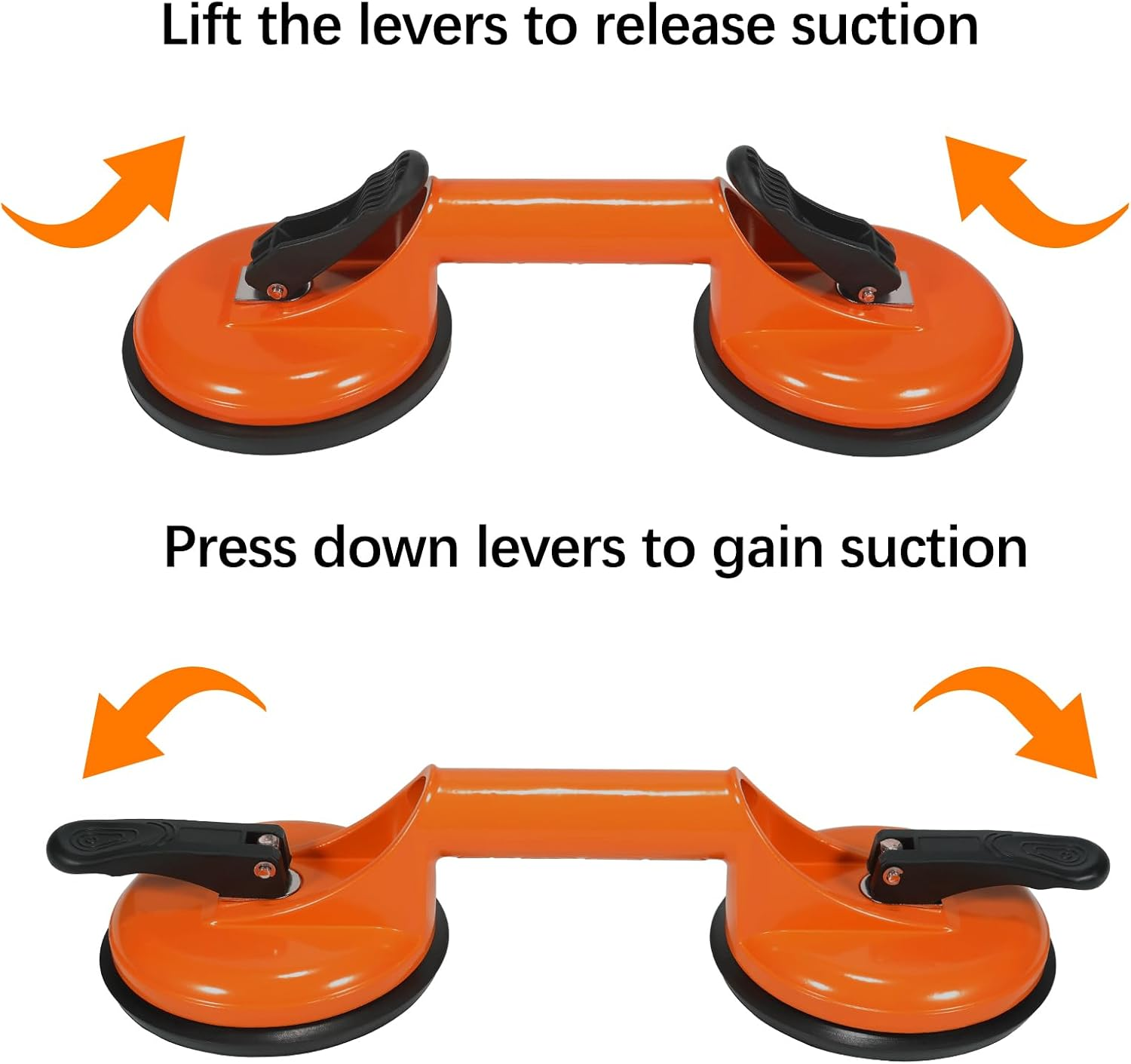 Floor Gap Fixer Tool for Laminate Floor Gap Repair Plank Grabber Includes Heavy Duty Aluminum Suction Cup and Fiberglass Handle Rubber Mallet (Can'T Use on Scraped Surface Floor) image number 4