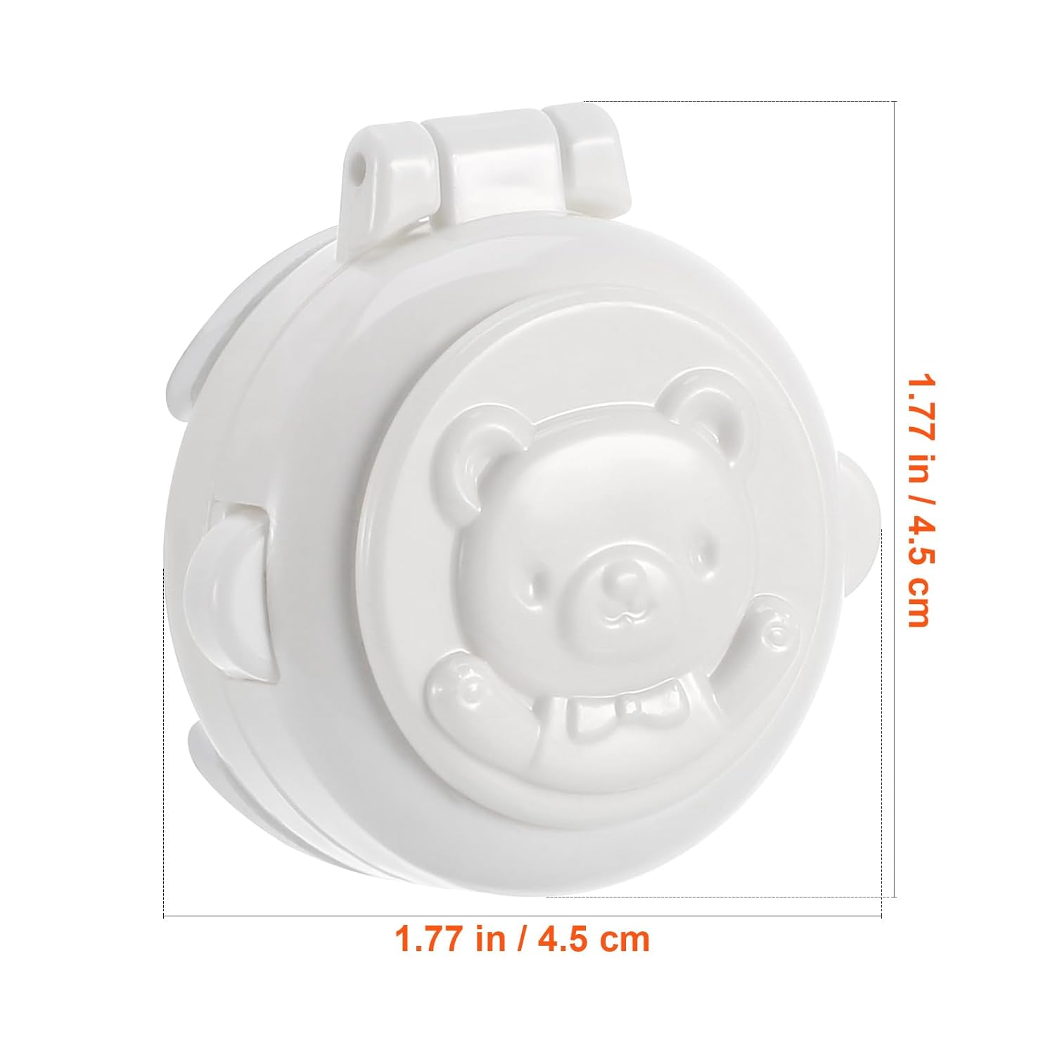 SAFIGLE 4Pcs Baby Safety Protection Cap, Dishwasher Lock, Appliance Button Security Guard, Computer Key Cover - White ABS for Household Appliances and Oven Child Safety image number 5