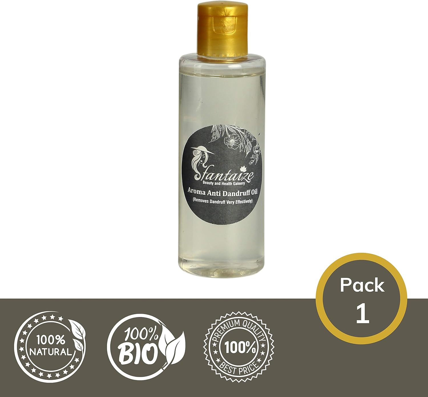 Fantaize - Handcrafted anti Dandruff Hair Oil - Pack of 1 (100 Ml) image number 1
