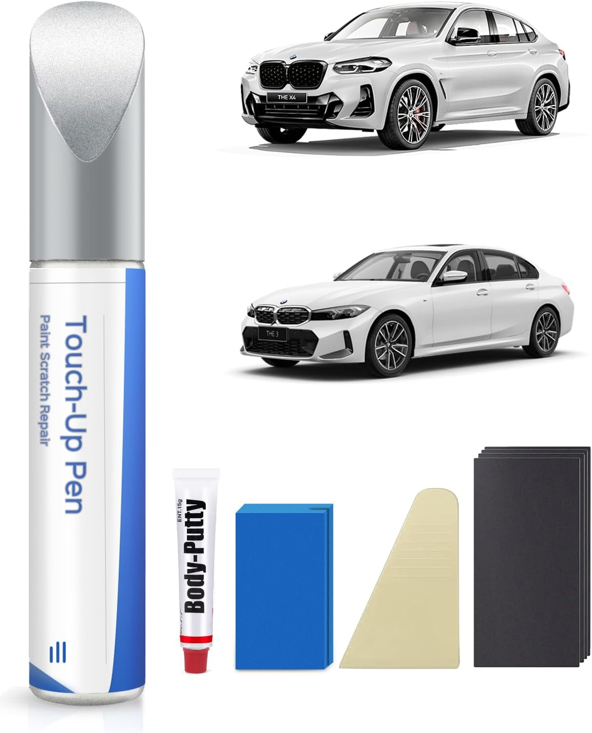 416 Carbon Black Metallic Touch up Paint Repair Kit Compatible with BMW - DIY Kit Exactly Matches Chips and Nicks image number 1