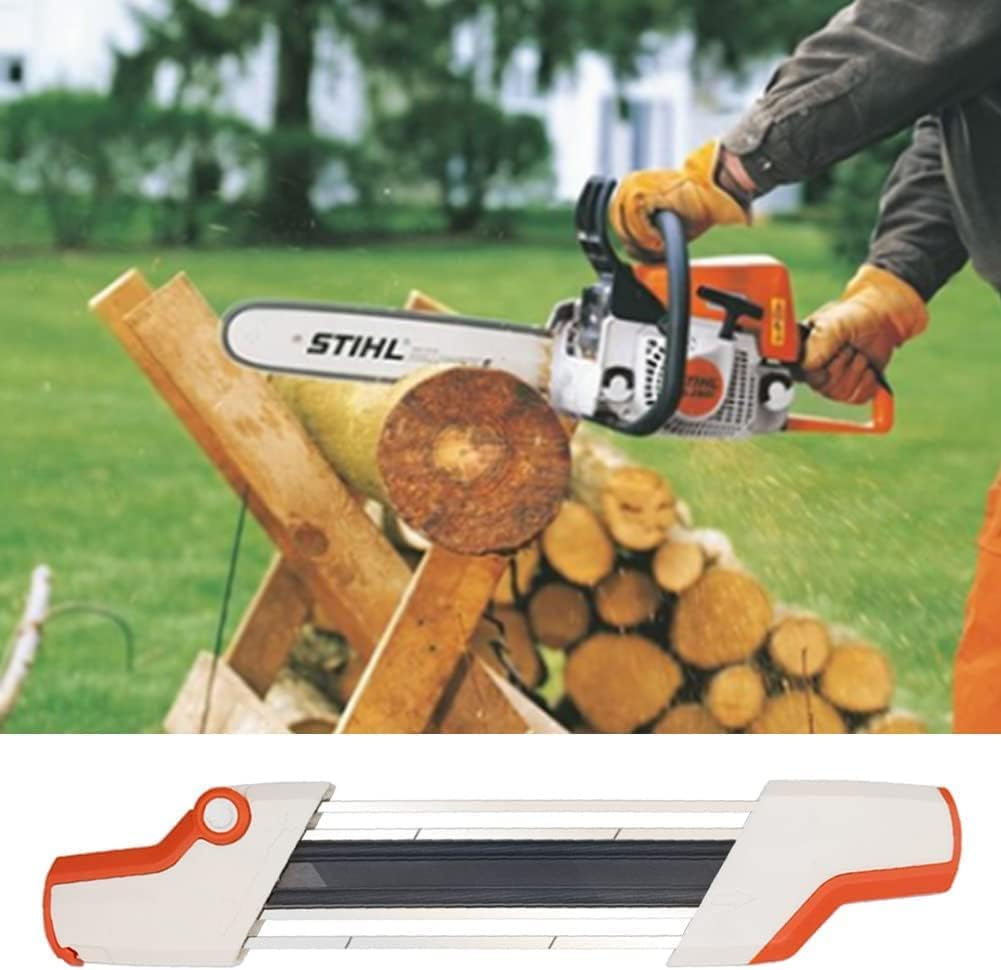 2-In-1 Chainsaw Sharpener for 3/8" Saw Chain,Easy File Chain Saw Sharpener Tool for Medium/Small Electric Saw/Chain Saw, Cwikcwok Easy File Chain Saw Sharpener Tool image number 2