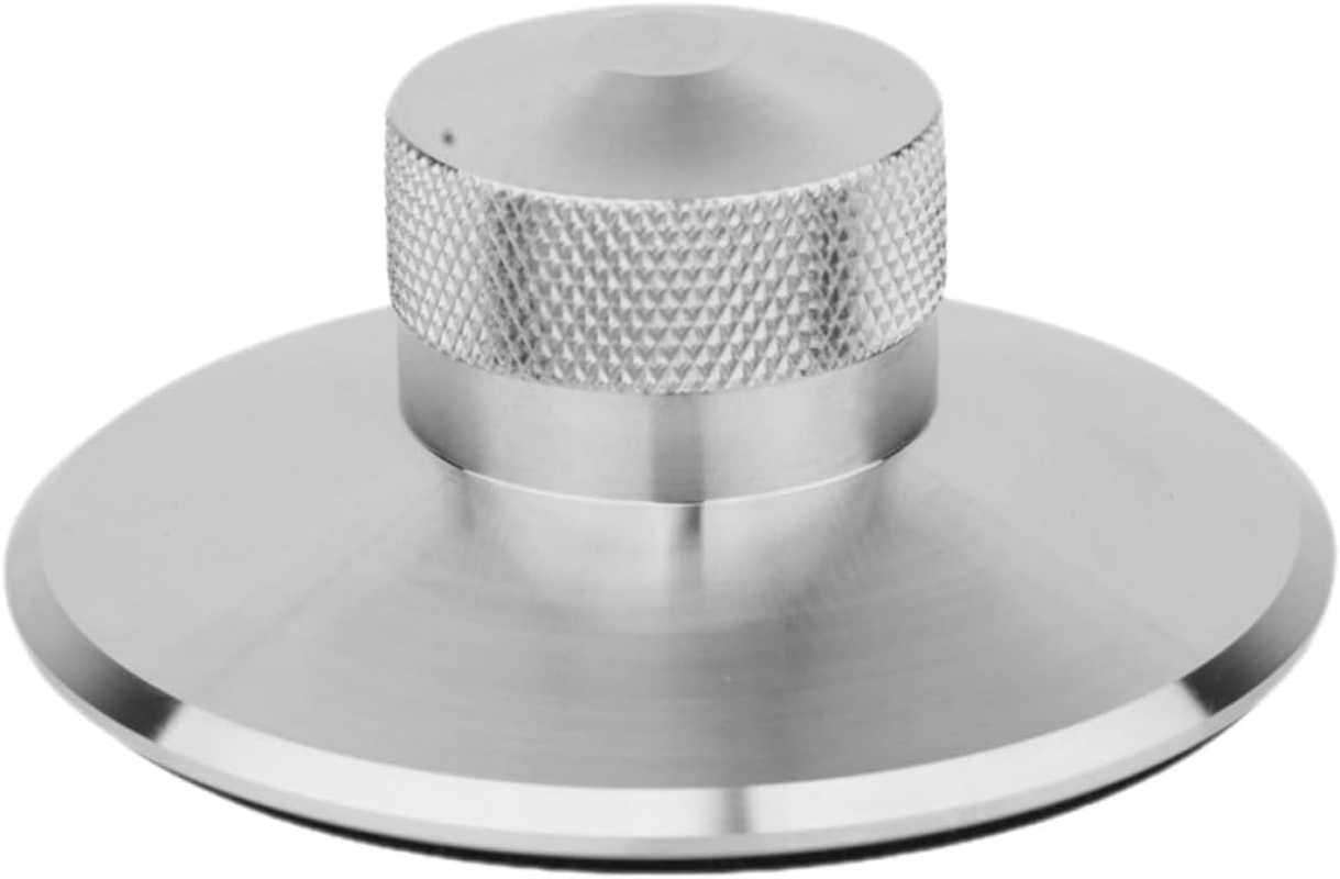 UTHCLO Aluminum Record Weight Stabilizer Low Profile Turntable Disc Clamp for Vinyl Records Advanced Vibration Reduction Sleek Design for Hifi Players and Home Audio Systems image number 6
