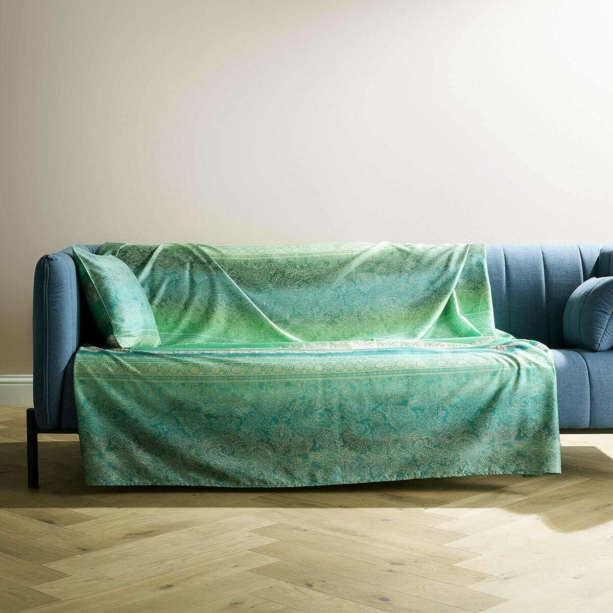 Bassetti MONREALE 9322018 Foulard 100% Cotton Red R1 Dimensions: 180 X 270 Cm - Red image number 2