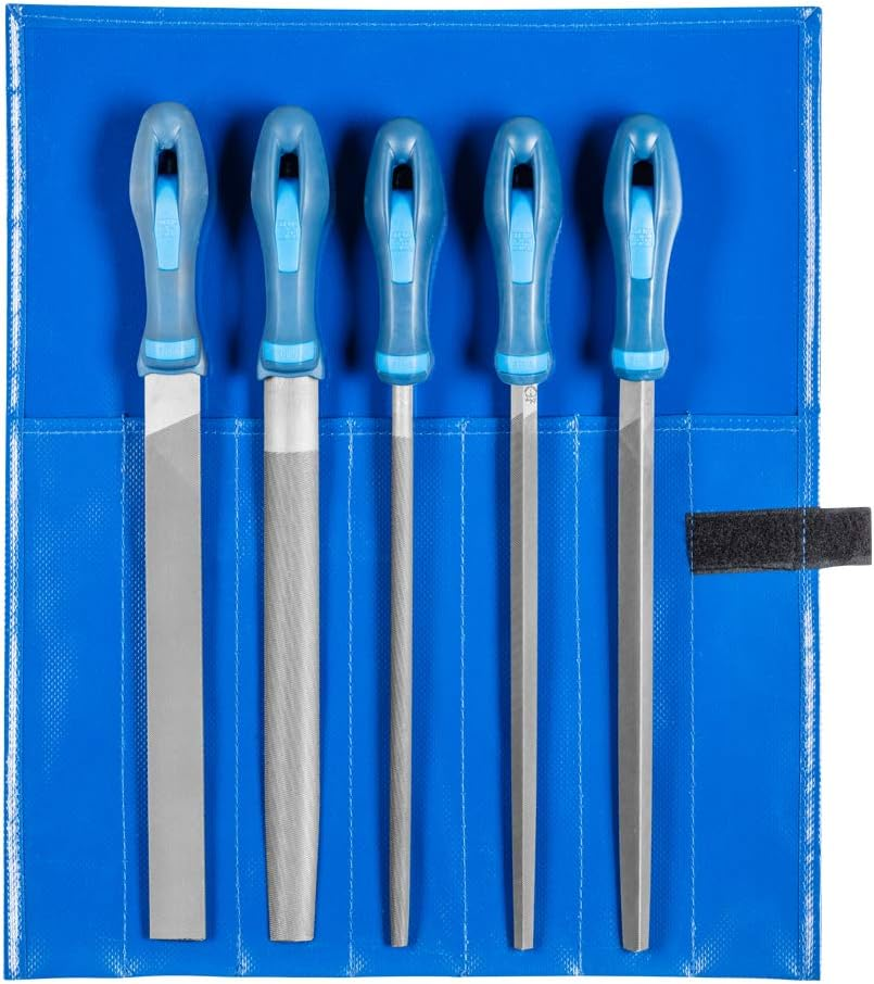 PFERD Workshop File Set in PVC Roll Bag, 5 Files, Cross Cut H1, 250 Mm, 11800541 - Suitable for Coarse Cutting and Roughing image number 2
