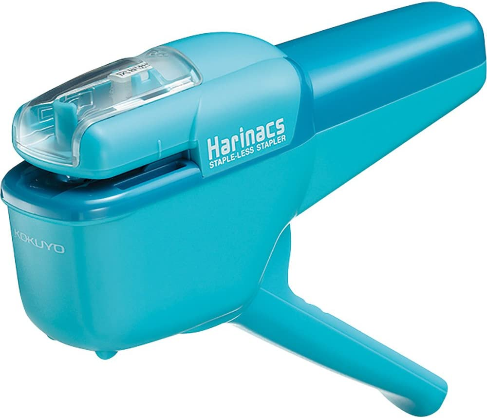 Kokuyo Harinacs SLN-MSH110LB Japanese Stapler, Light Blue, up to 10 Papers