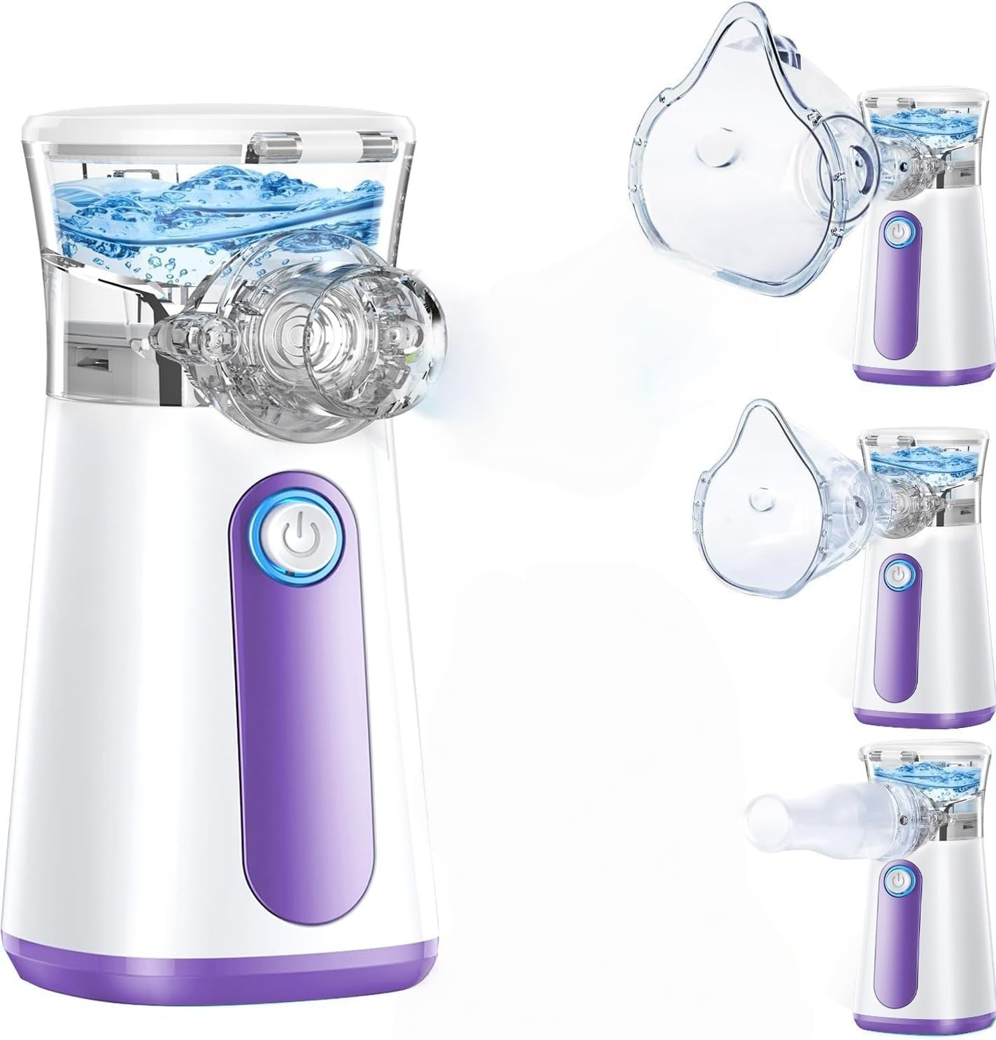 Portable Nebuliser, Nebulizer Machine for Adults and Kids Travel and Household with 3 Nebulizer Masks and Adjustable Nebulization Rate image number 4