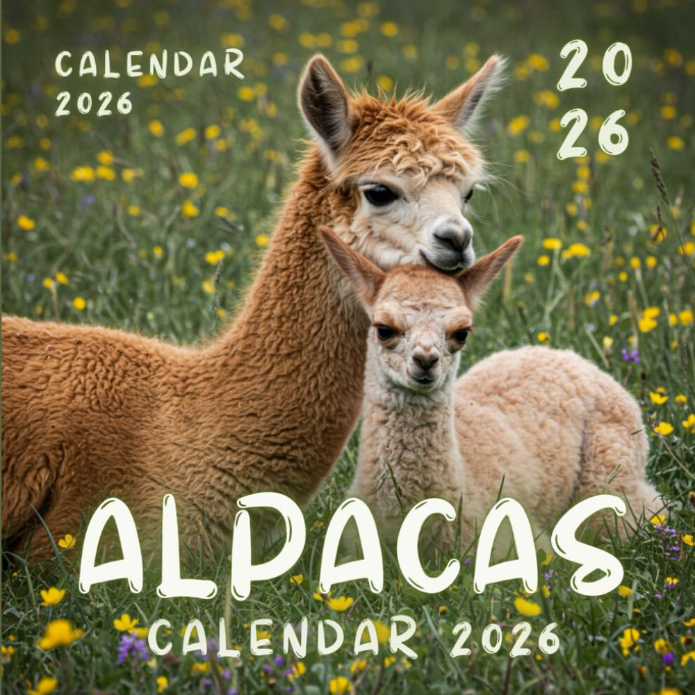 Happy Alpacas 2026 Calendar: a Year of Quirky Smiles