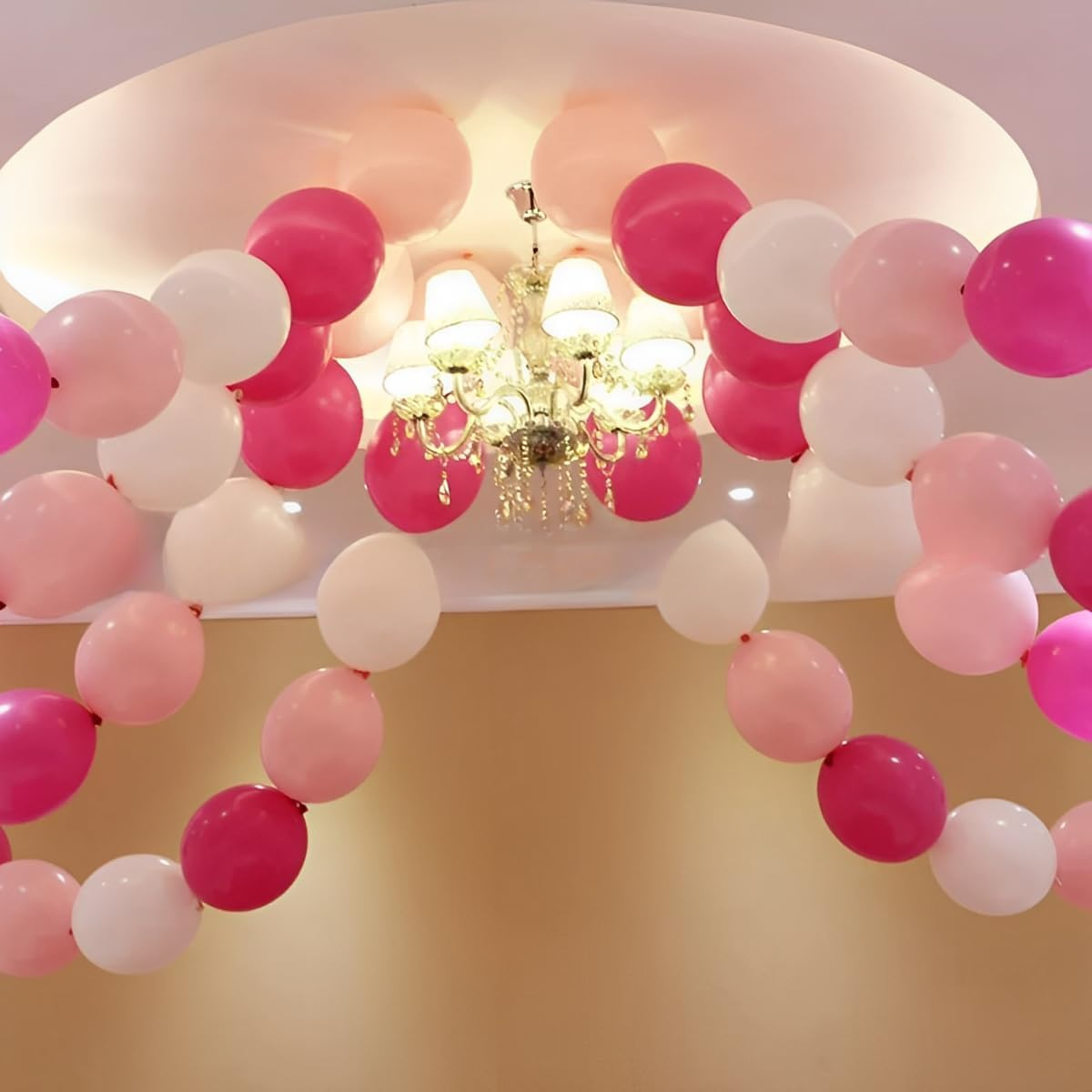 100 Pcs Link Balloon Linking Balloon 6 Inch Quick Link Latex Balloon，For Wedding, Birthday, Bridal Shower, Halloween, Christmas, Party Festival Decorations (Blue-6In) - Blue-6In image number 3