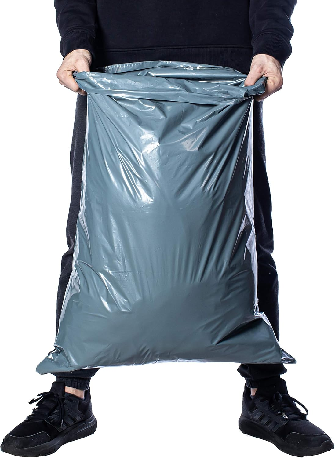 Large Mailing Bags by Calzette Extra Strong Polythene Grey Mail Envelopes for Packaging Clothes Parcel Self Seal Poly Storage Bags 22"X 30" (55Cm X 76Cm) Postal Bag Packing (10) image number 5