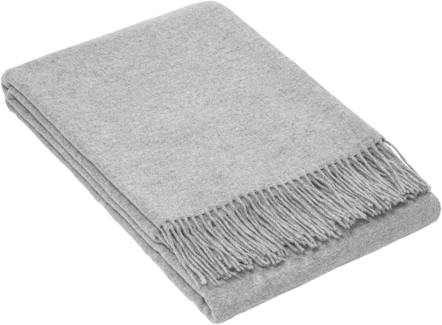 Codu Merino Wool and Cashmere Chiswick Throw Rug, Charcoal image number 4
