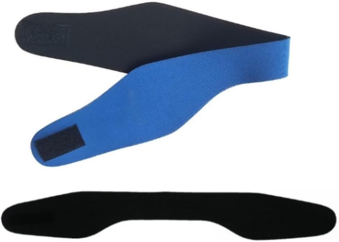 Ear Band for Swimming, 2Pcs Swimming Headband, Elastic Adjustable Ear Band Waterproof Ear Plugs Guard for Fitness Sweatband Yoga Supplies Blue image number 1