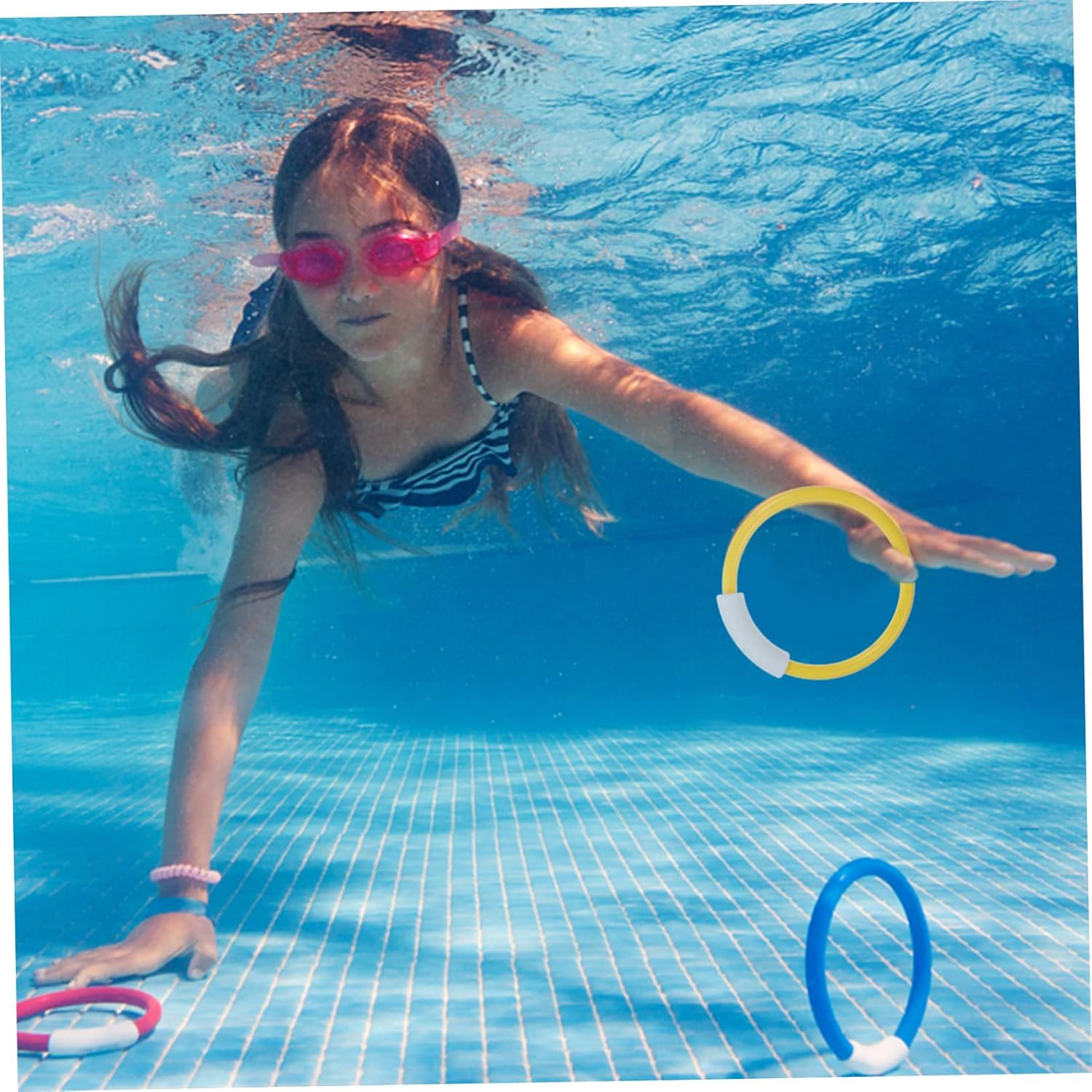 Swimming Pool Toys Kids 15 Piece Set Dive Diving Training Toys for Water Play image number 5