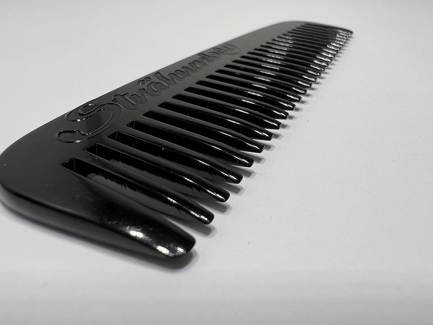 Str&auml;hnenboy - Pocket Comb Handmade 11 Cm Coarse Toothing Black Curl Comb Strand Comb Afro Comb Beard Comb (11_Bl TK) image number 1