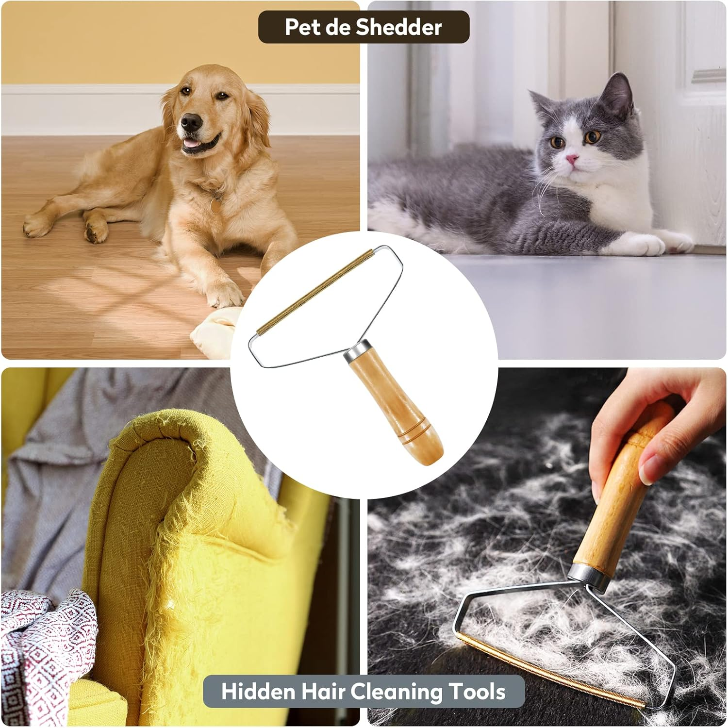 Vikaster Lint Remover, Pet Hair Remover, Portable Lint Brush, Pet Hair, Cat Hair Remover for Removing Lint from Clothes, Sofas, Carpets, Cats and Dogs image number 1