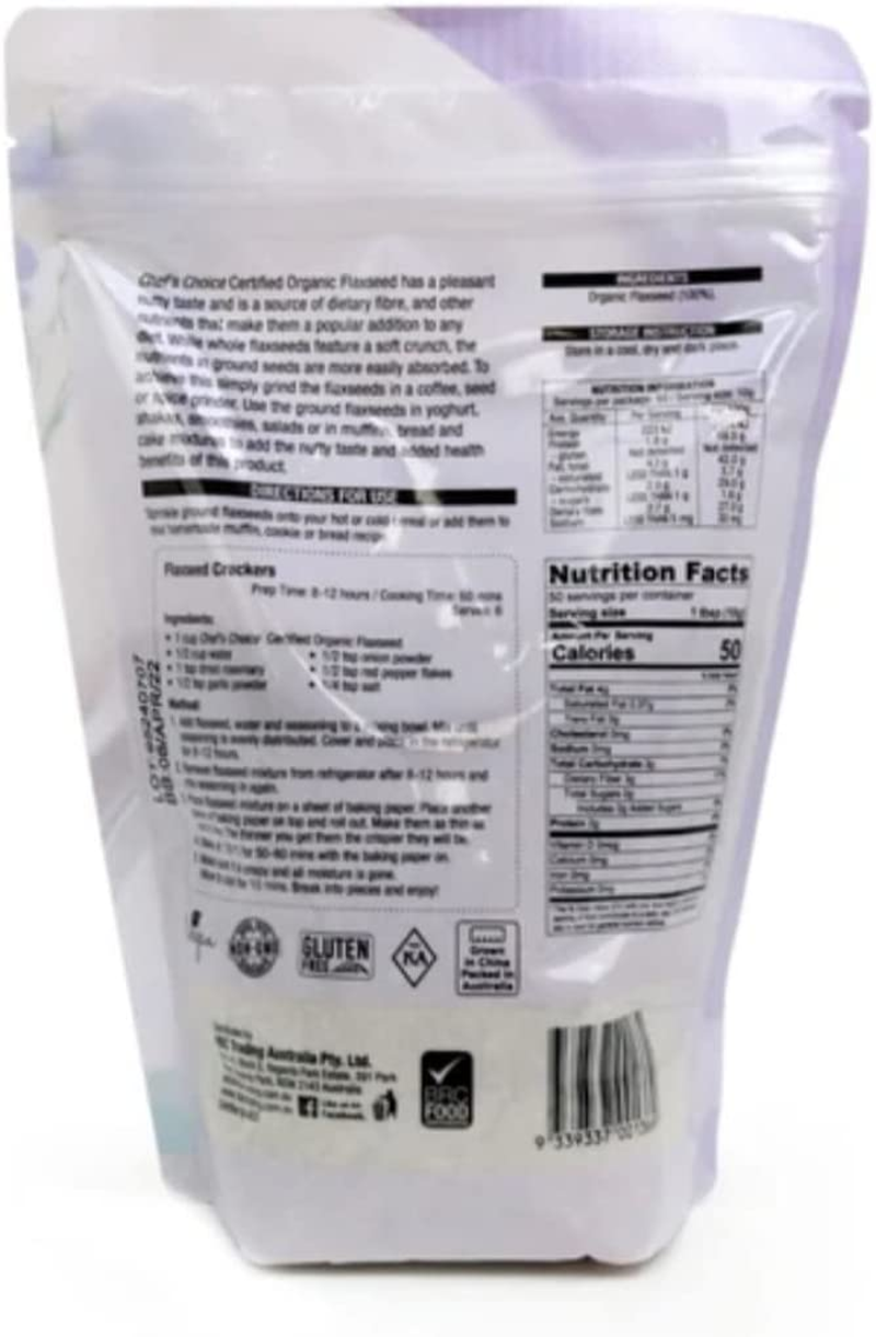 Chef'S Choice Organic Golden Flaxseed 500G image number 1