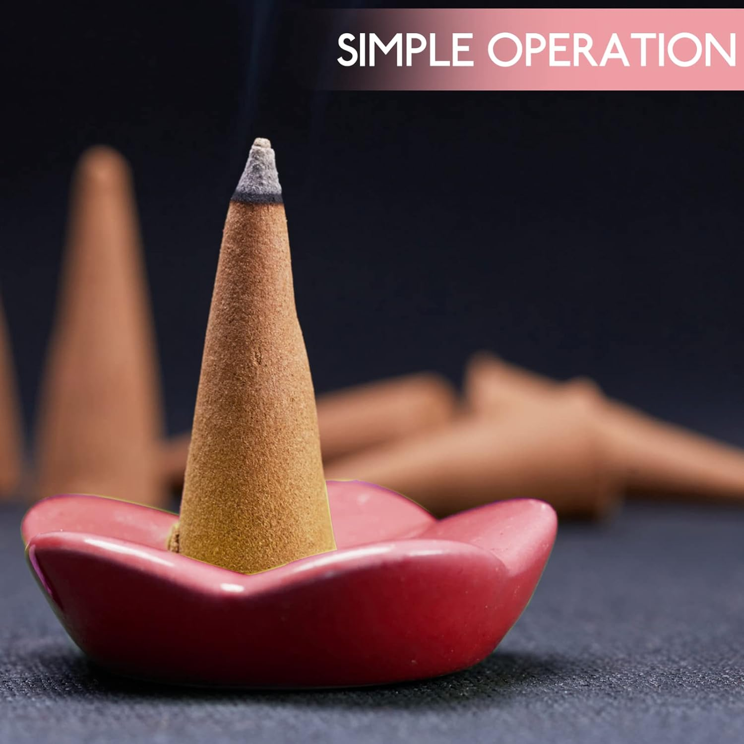 DOITOOL 3 Boxes Pagoda Incense Aroma Incense Cones Fragrance Backflow Incense Fragrance Incense Cones Home Scented Cones for Burning Plant Essence Fall image number 4