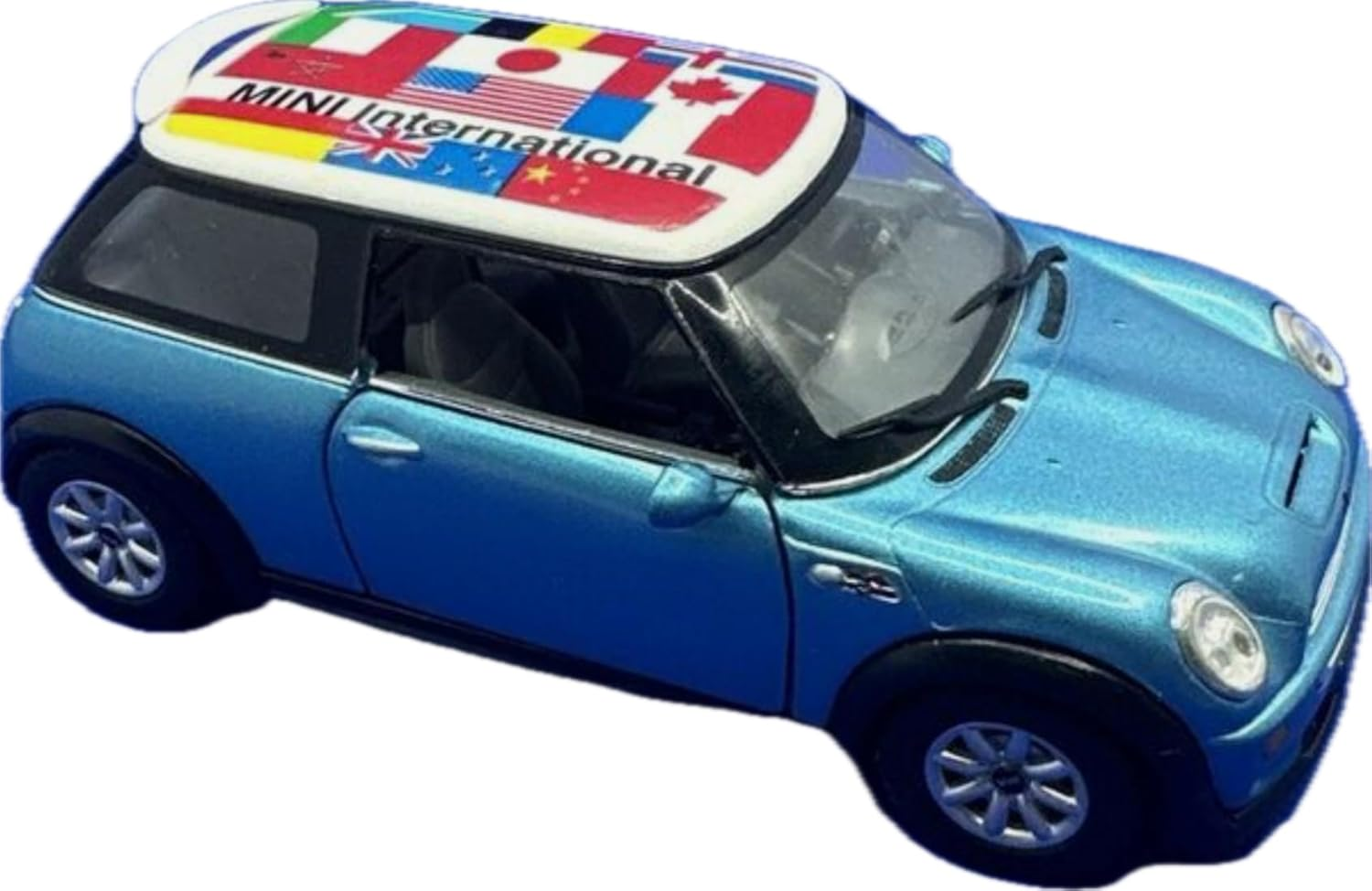 Kinsmart 5" Mini Cooper (British Flag Green)