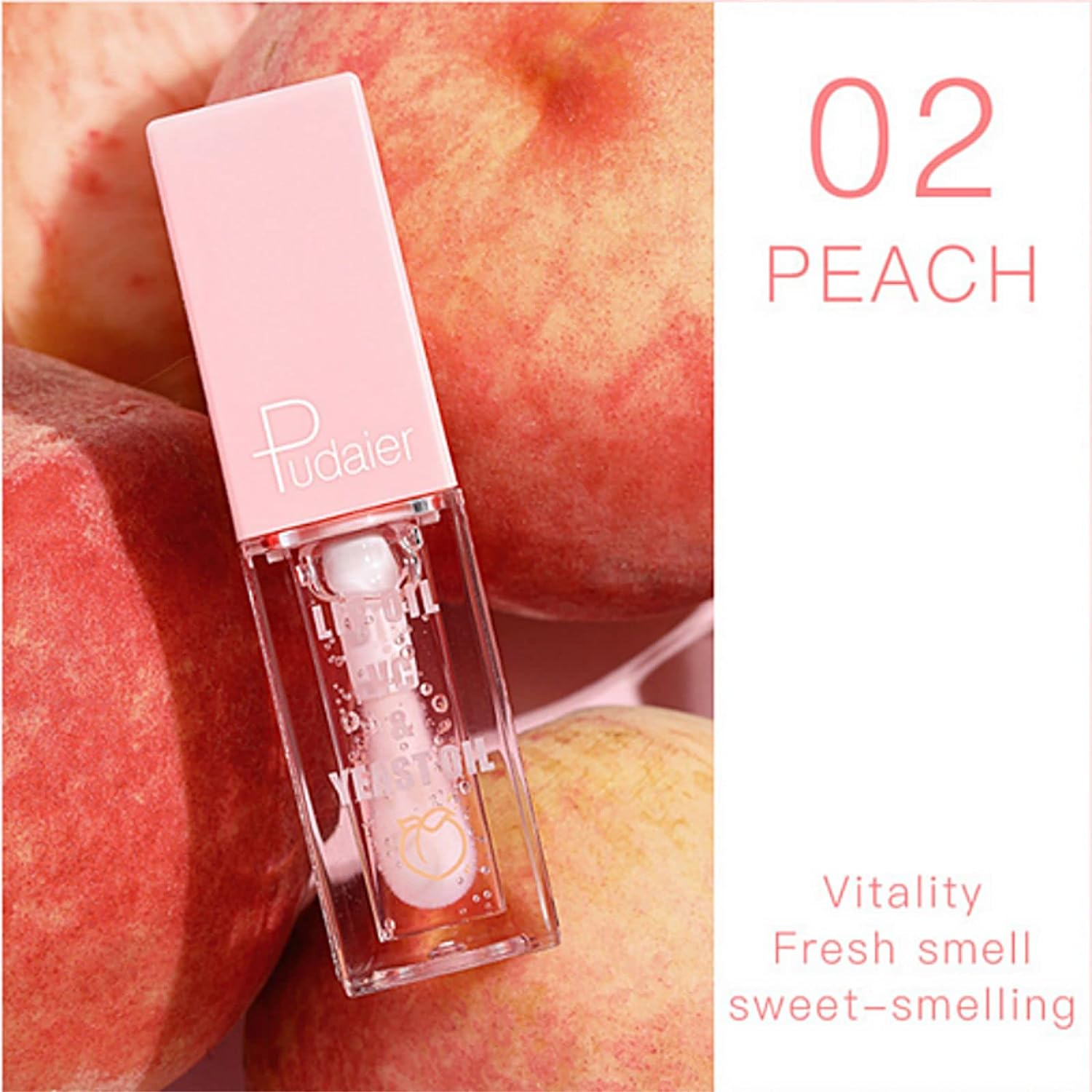 Roseflower 4 PCS Plumping Lip Oil Set - Transparent Toot, Watery Glass Finish, Fruit Essence Moisturizing, Nourishing Hydrating for Women and Girls image number 6