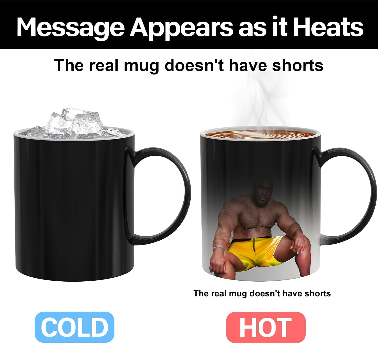 Mothers Day Mom Gifts from Daughter Son, Personalized Novelty Presents for Wife from Husband, Funny Gifts for Men Women, Message Appears as It Heats, Mothers Day Birthday Prank, Office Joke