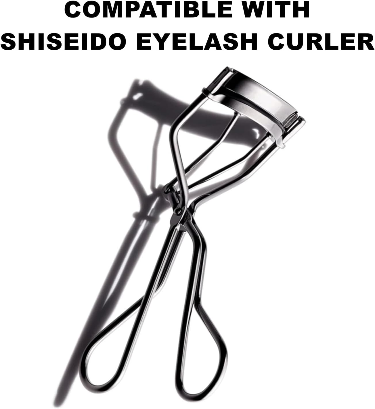 100Pack Compatible with Shiseido Eyelash Curler Refill Pads,High Elasticity Silicone Refill Pads Compatible with Shiseido Eyelash Curler,Gentle & Safe on Lashes,Black. image number 6