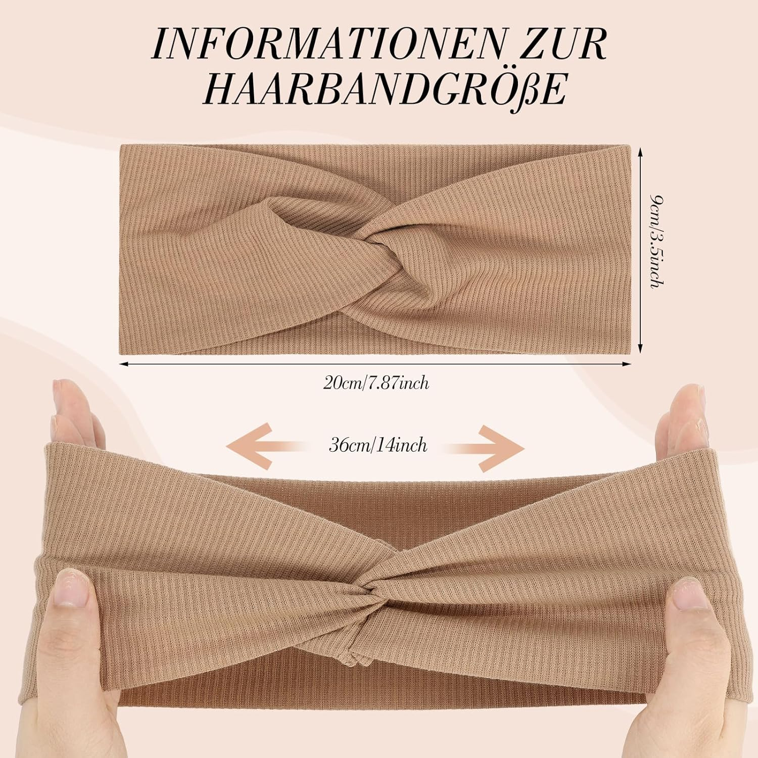 6 Pieces Women'S Headband Elastic Soft Headbands Sports Hair Bands for Yoga Fitness Jogging image number 6