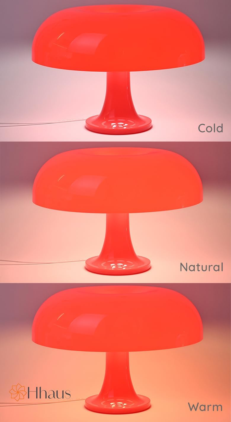 Calming LED Bedside Lamp (Red) | Red Light Therapy | USB Desk Lamp | Remote Controlled | Cute Night Light for Kids | Timer Function | Soothing Decor Lighting | Clean Design image number 6
