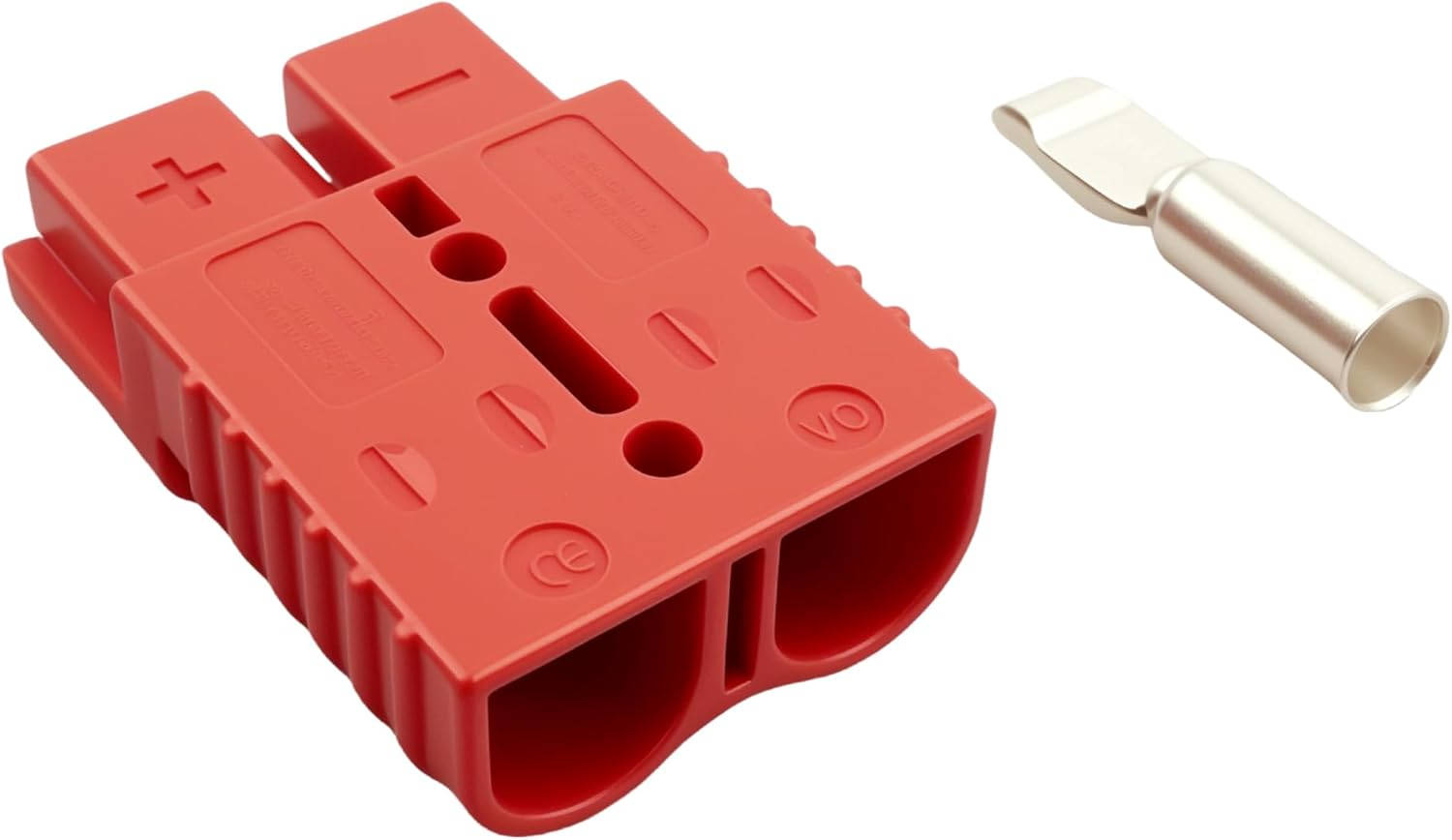 Anderson 175AMP 600V Type Plug Connectors,Efgtek 2 Pack 5.5Cm*8Cm Plug Cable Terminal Battery Power Battery Quick Connector with 5.8Cm*1.3Cm Solid Copper Terminals