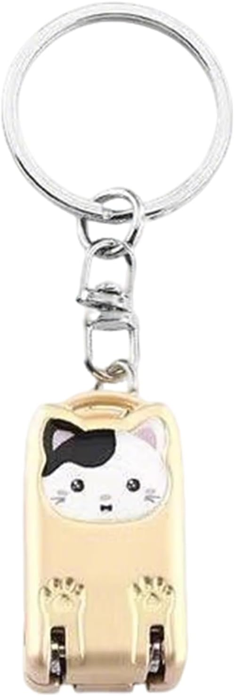 YNPQTDS Toenail Clippers,Portable Cat Keychain Nail Clippers | Non-Slip Pedicure Tools for Fingernails Toenails Daily Home Office Car Travel Trips Outdoor Purse Keyring Women Kids