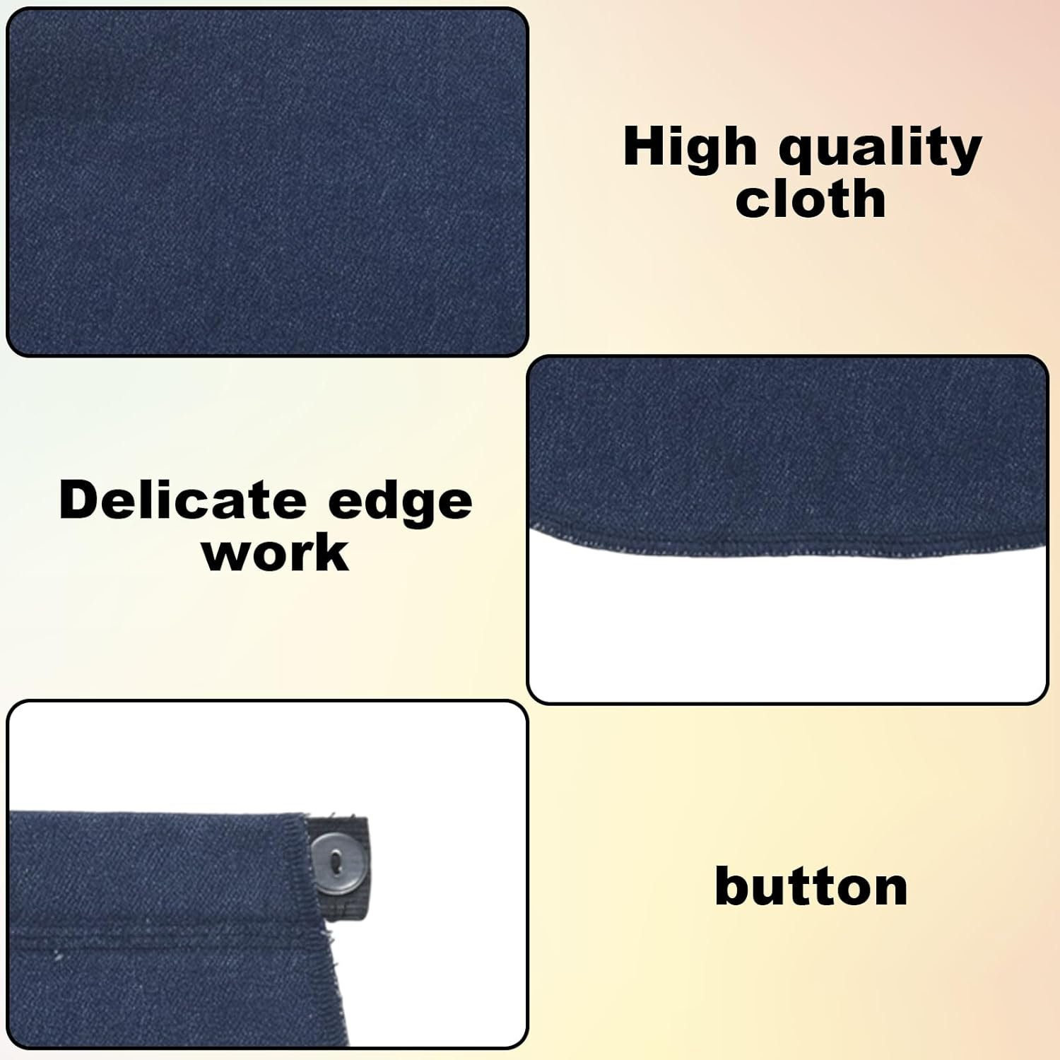 Pregnancy Belt, Maternity Belly Bands & Supports, 8-Piece Pants Extender Set in Black, Navy, Nude & Grey, Comfortable Adjustable Maternity Support for Expecting Mothers image number 5