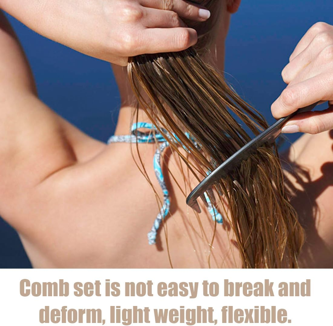 10 Pcs Hair Brush Set, Double Comb, Mouse Tail Comb, Edged Hair Comb, Tease Comb, Home Comb, Drawn Hair Comb