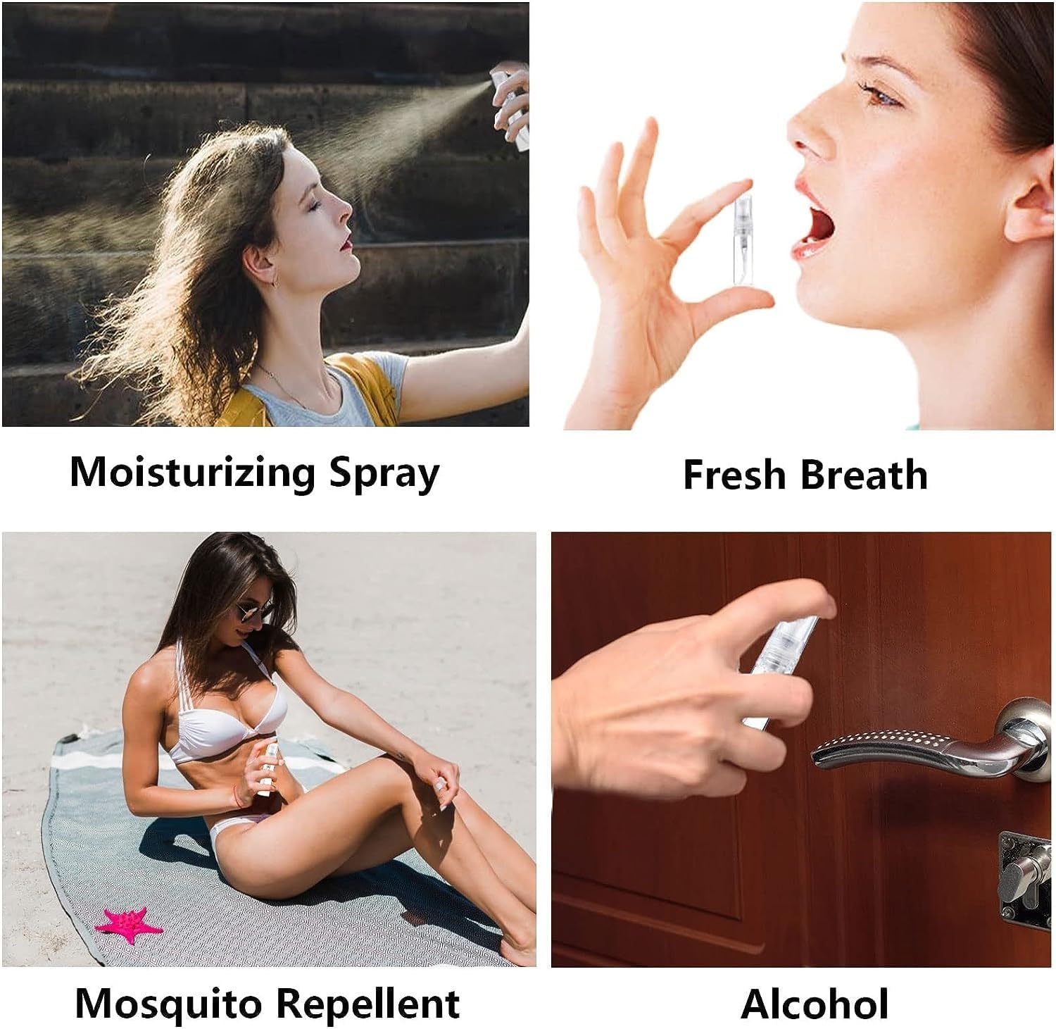 Voarge Travel Spray Bottles Perfume Dispenser Mini Spray Bottle for Perfume, Body Care Liquid, Cosmetics (30 Pieces, 5 Ml) image number 6